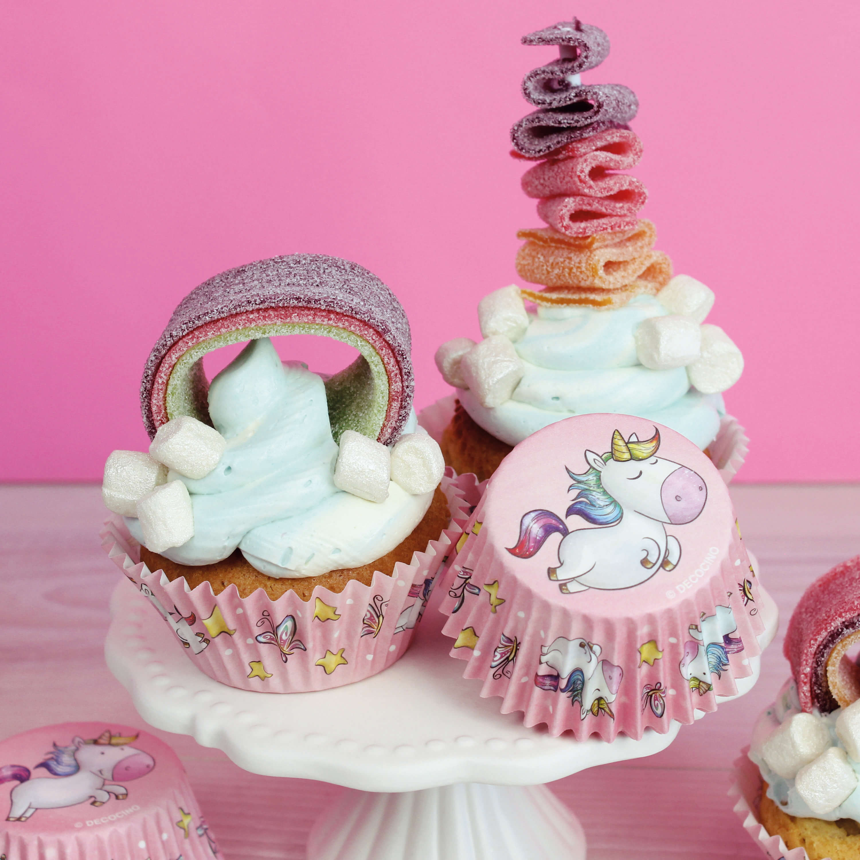 Muffin-Set Unicorn 48-tlg.