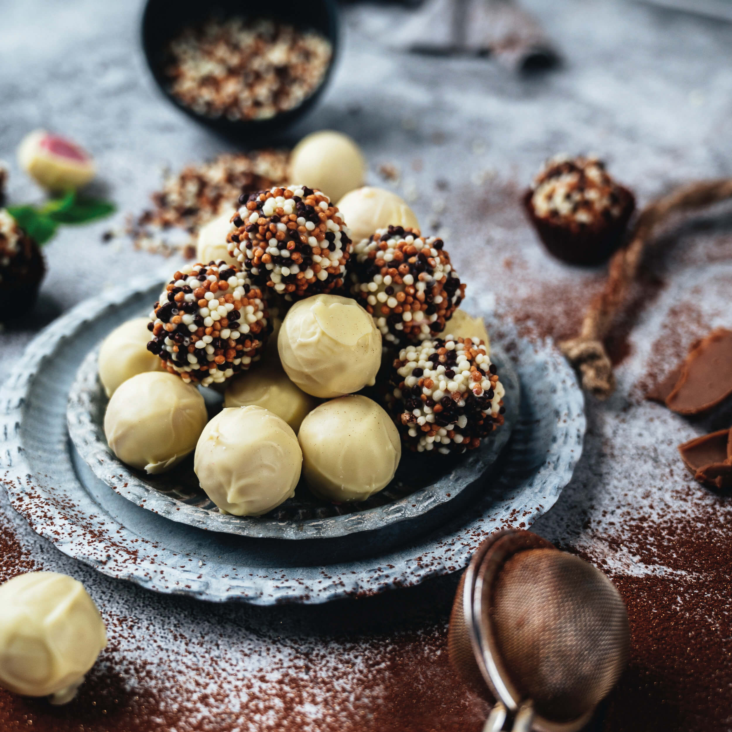 Pralinen-Hohlkugeln Weiße Schokolade (63 St.)