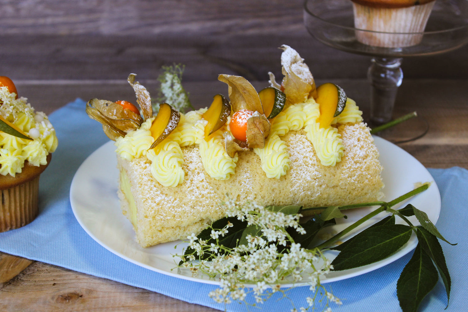 Mango-Buttercreme-Rolle