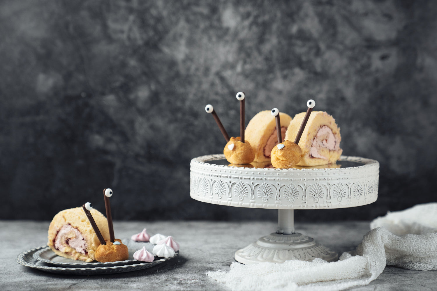 Biskuit-Schnecken