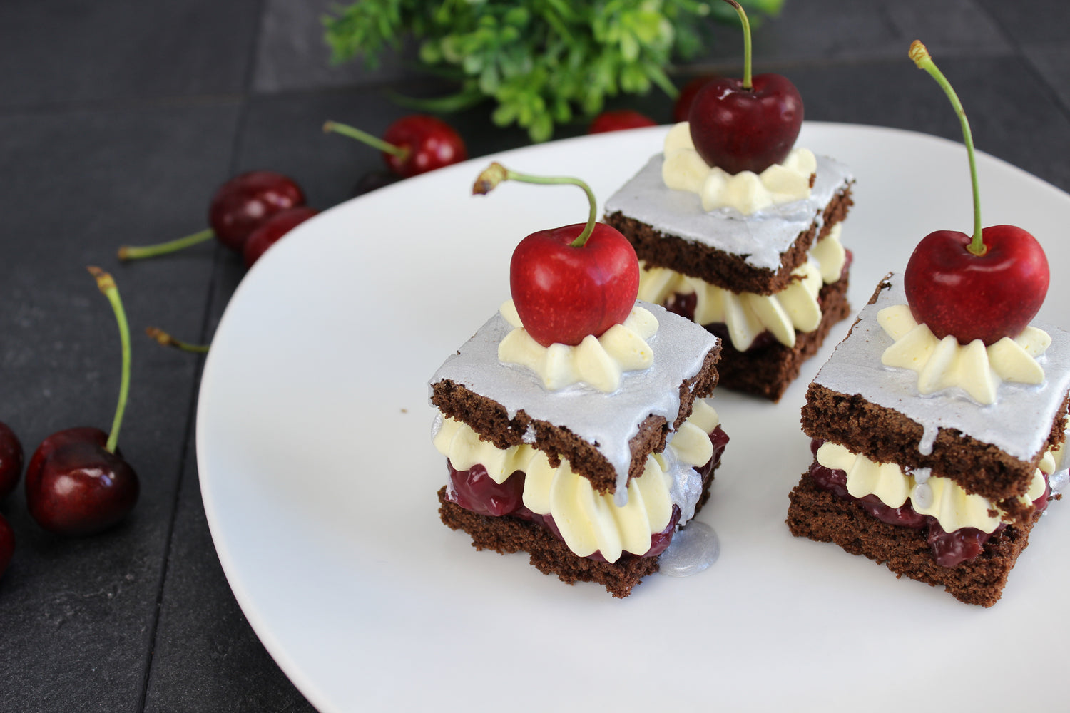 Kirsch-Brownies