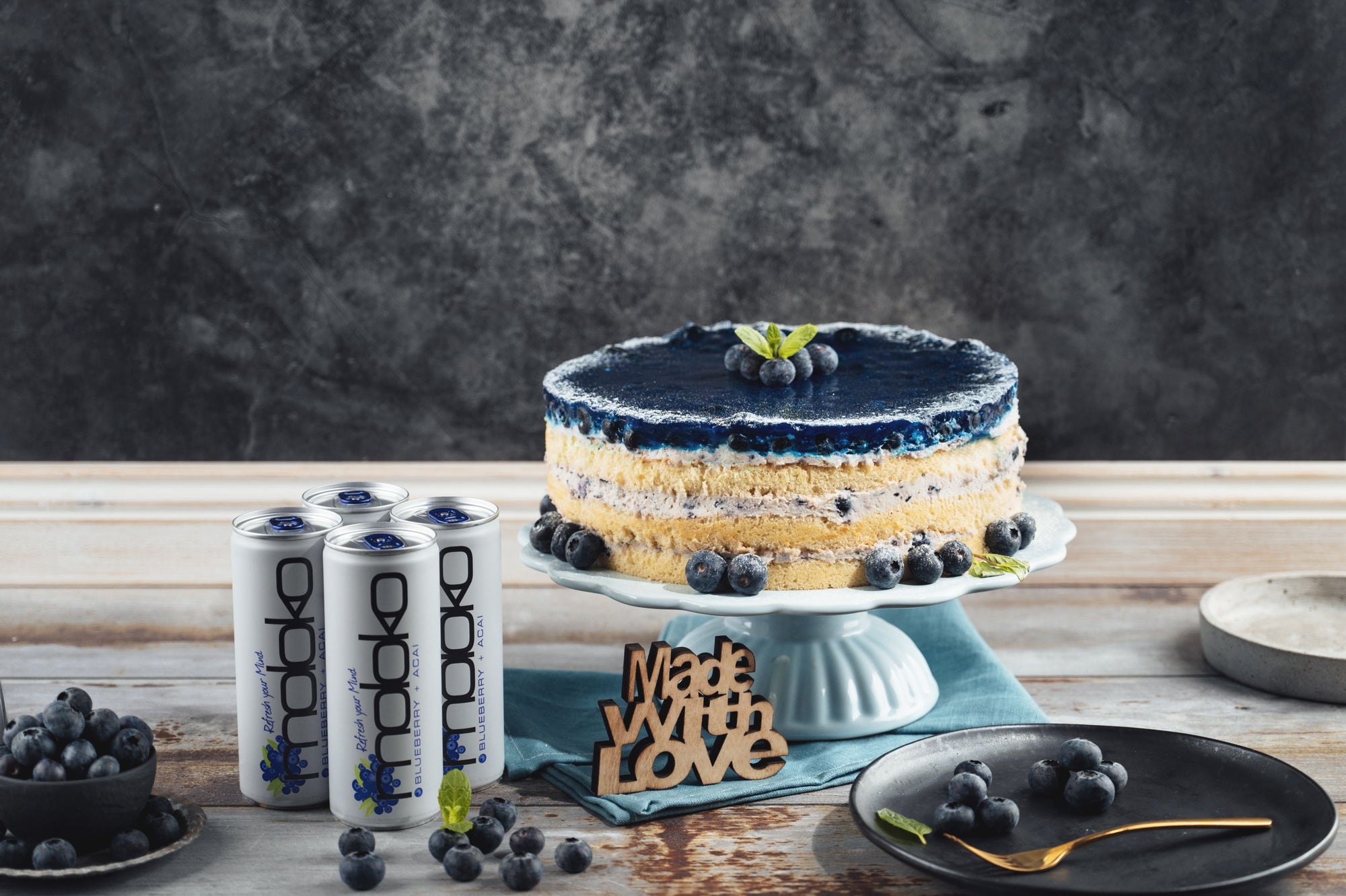 Moloko-Blaubeer-Torte