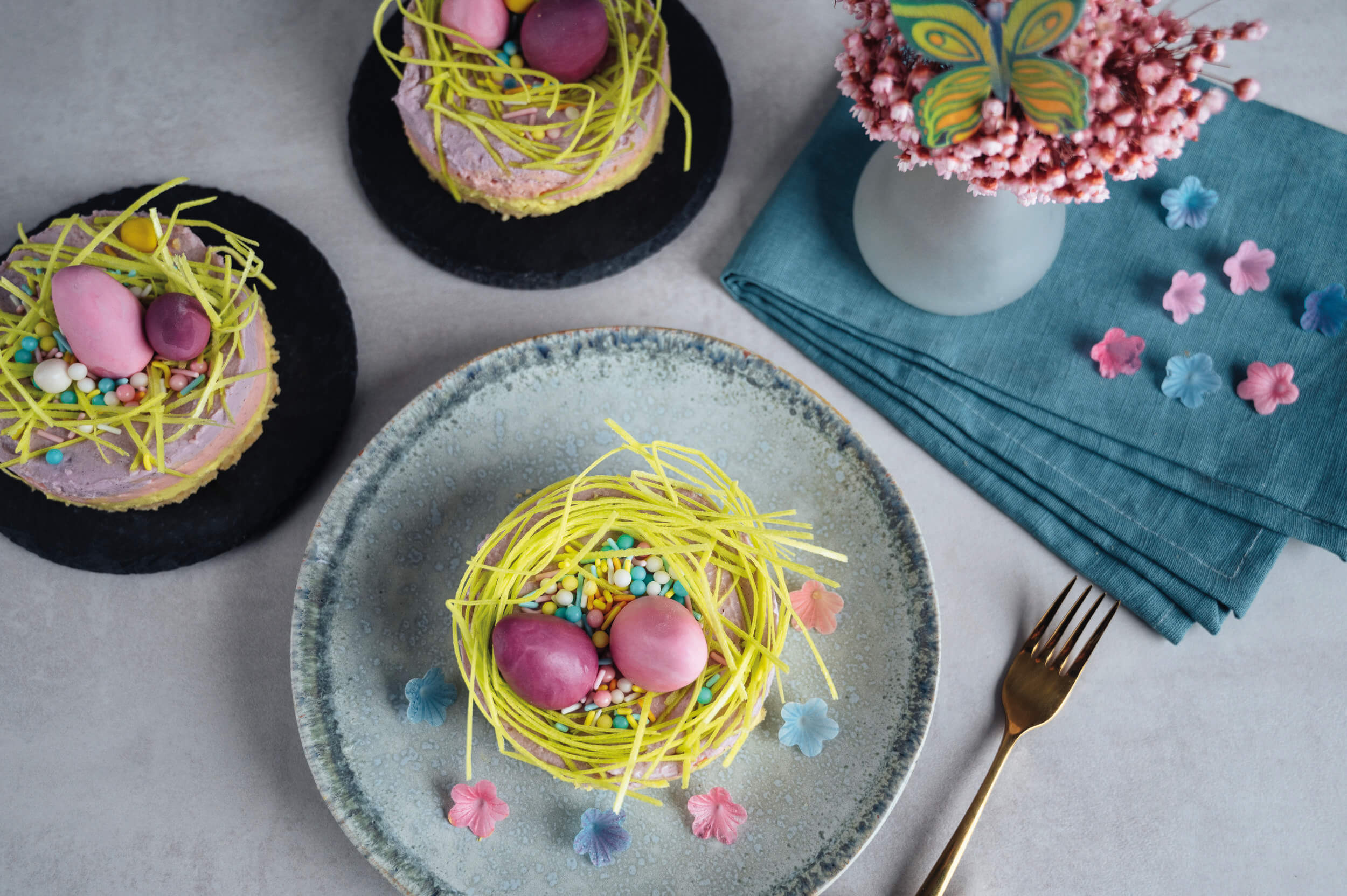 No-Bake Miniatur Cheesecake Ostern
