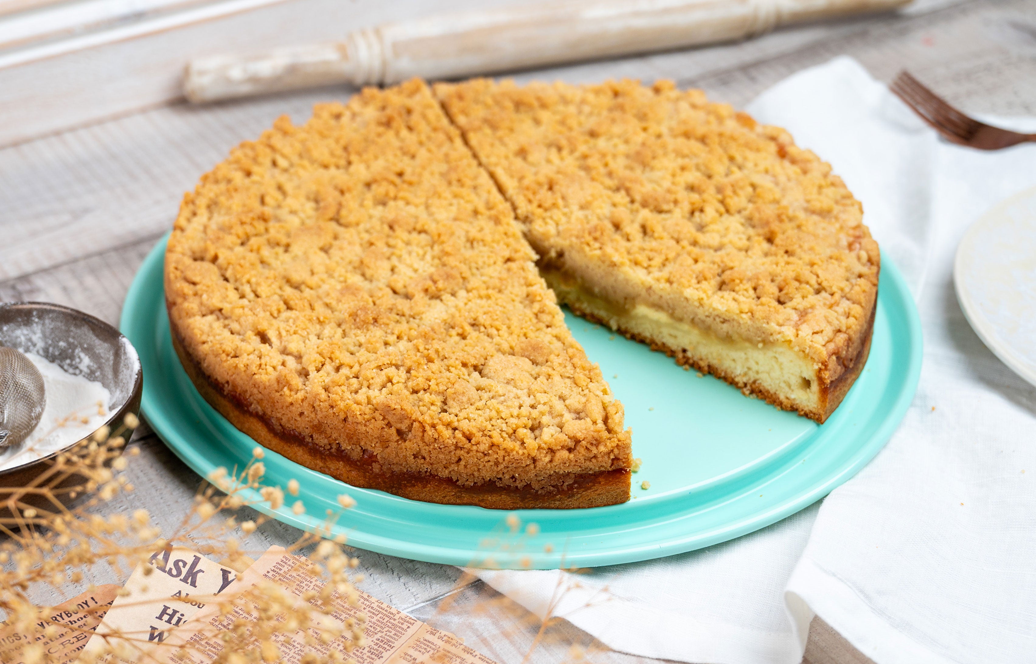 Saftiger Streuselkuchen