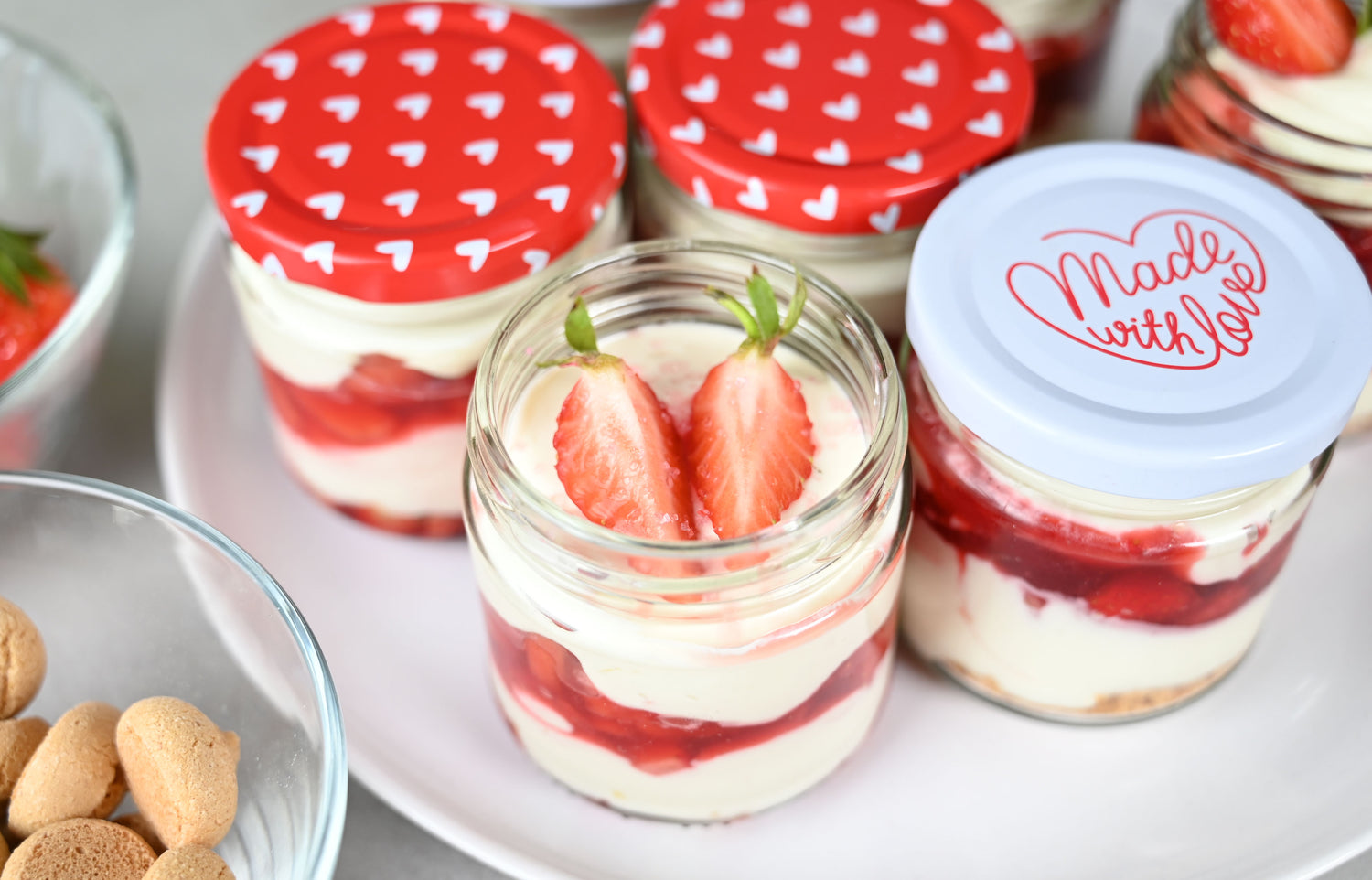 Erdbeerdessert to go