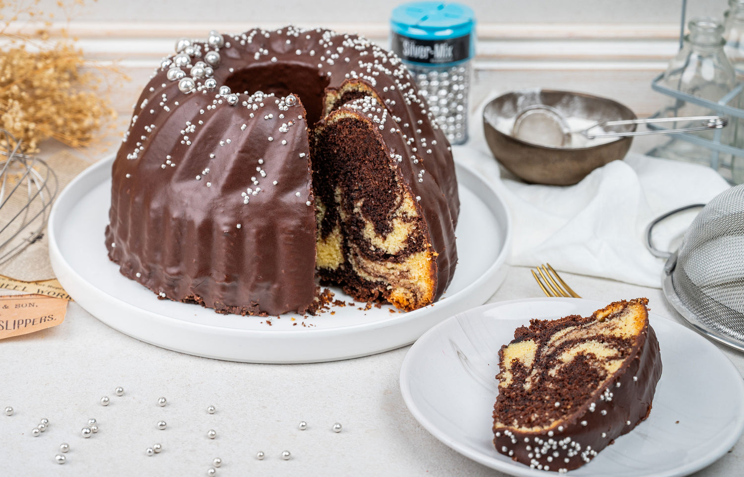Klassischer Marmorkuchen