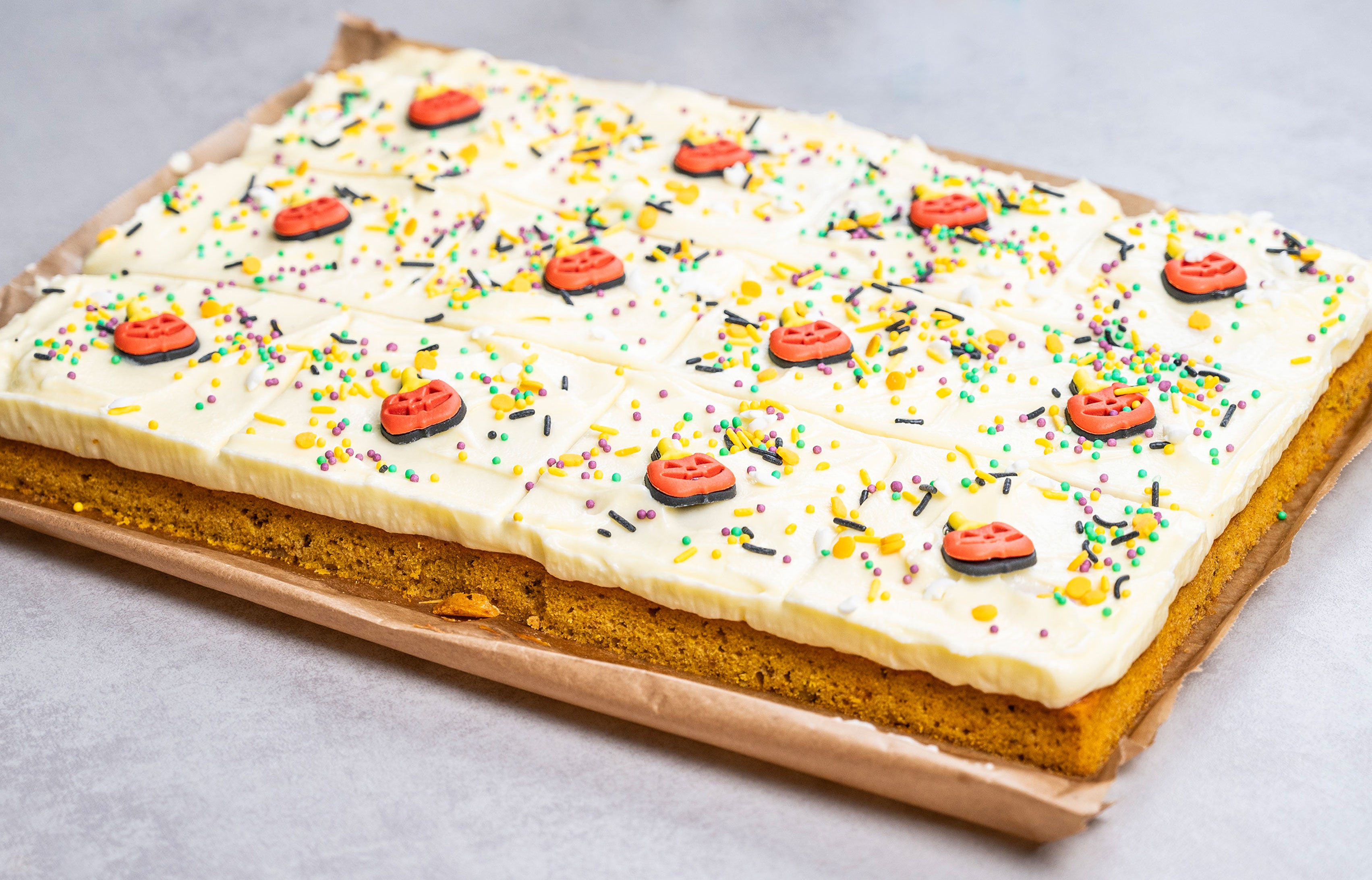 Kürbiskuchen mit Frischkäsefrosting
