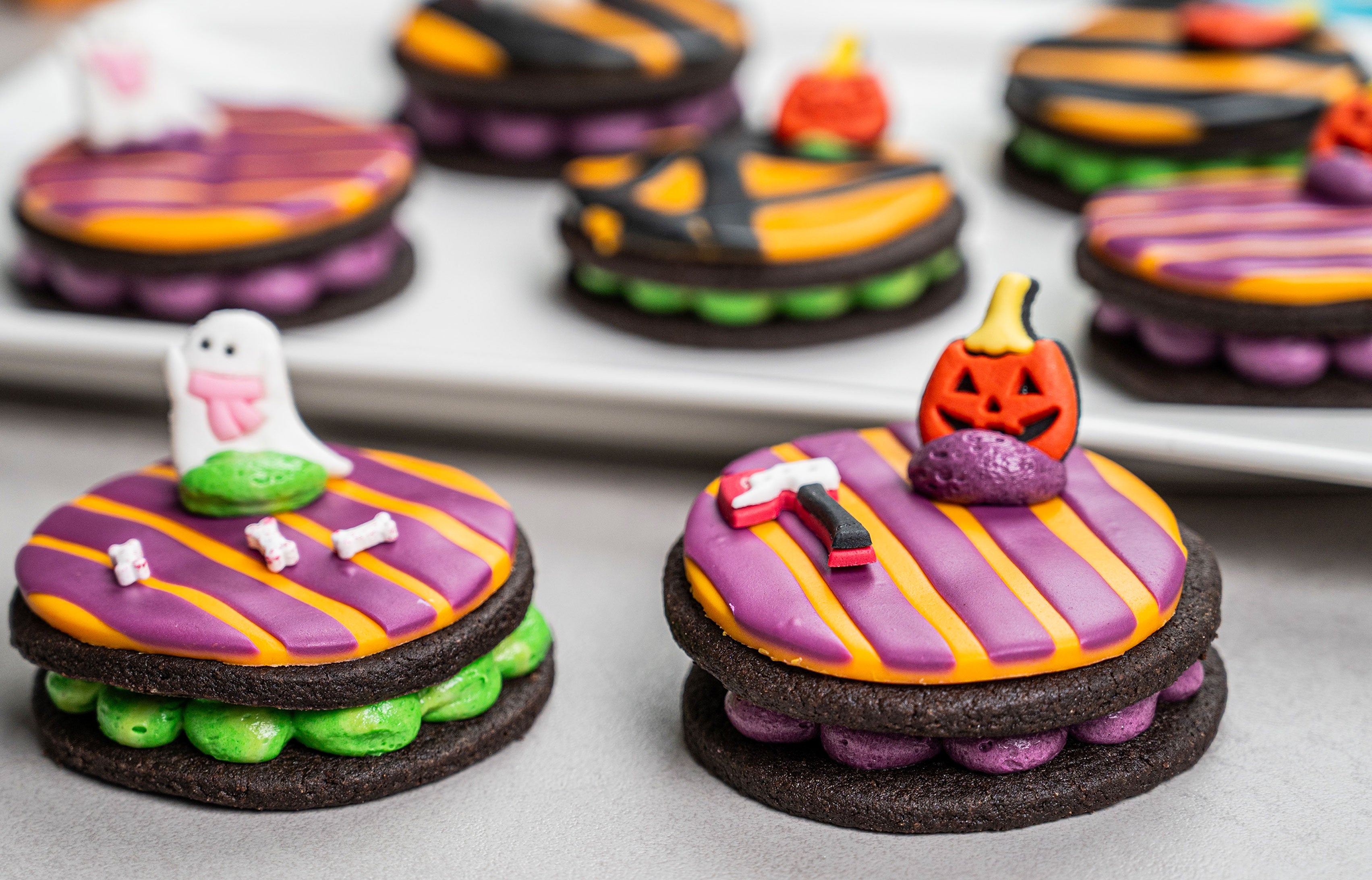 Gefüllte Halloween Cookies