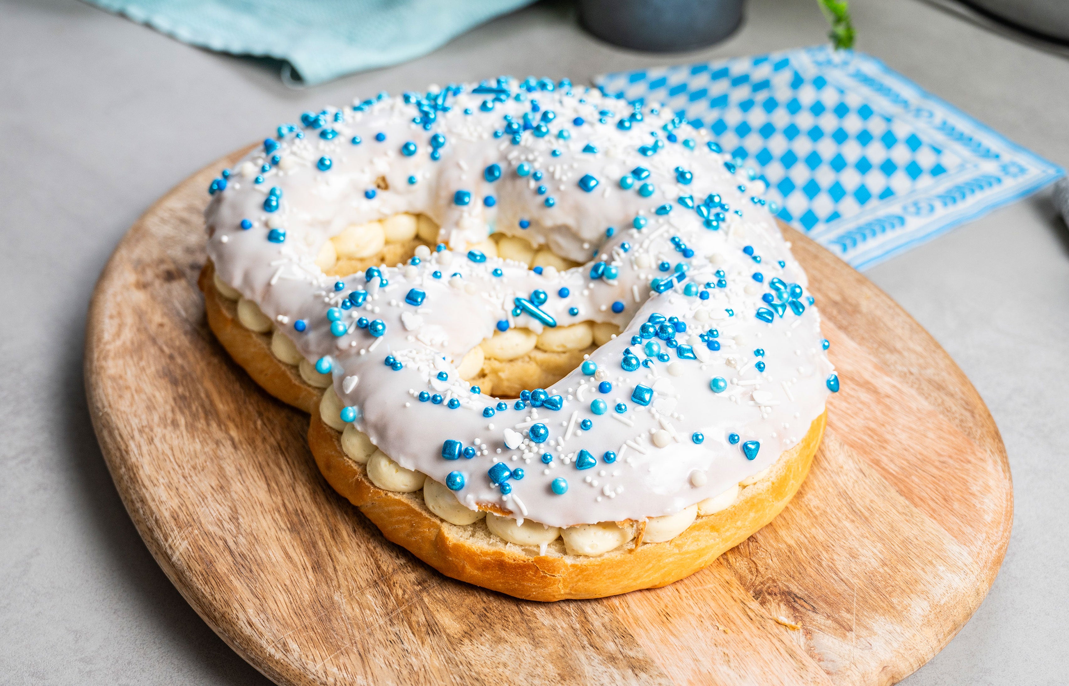 Süße Riesenbrezel
