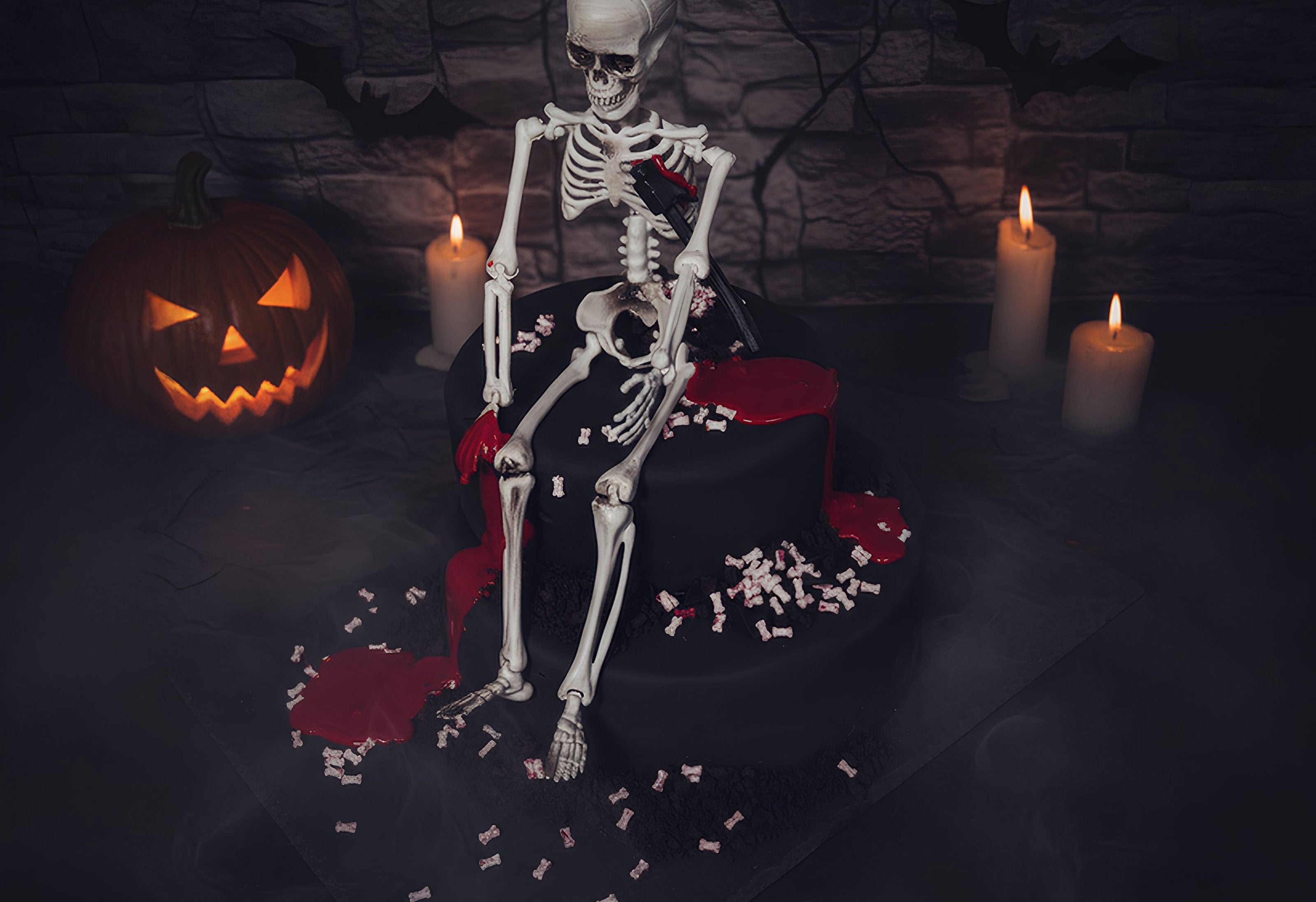 Beschwipste Halloweentorte