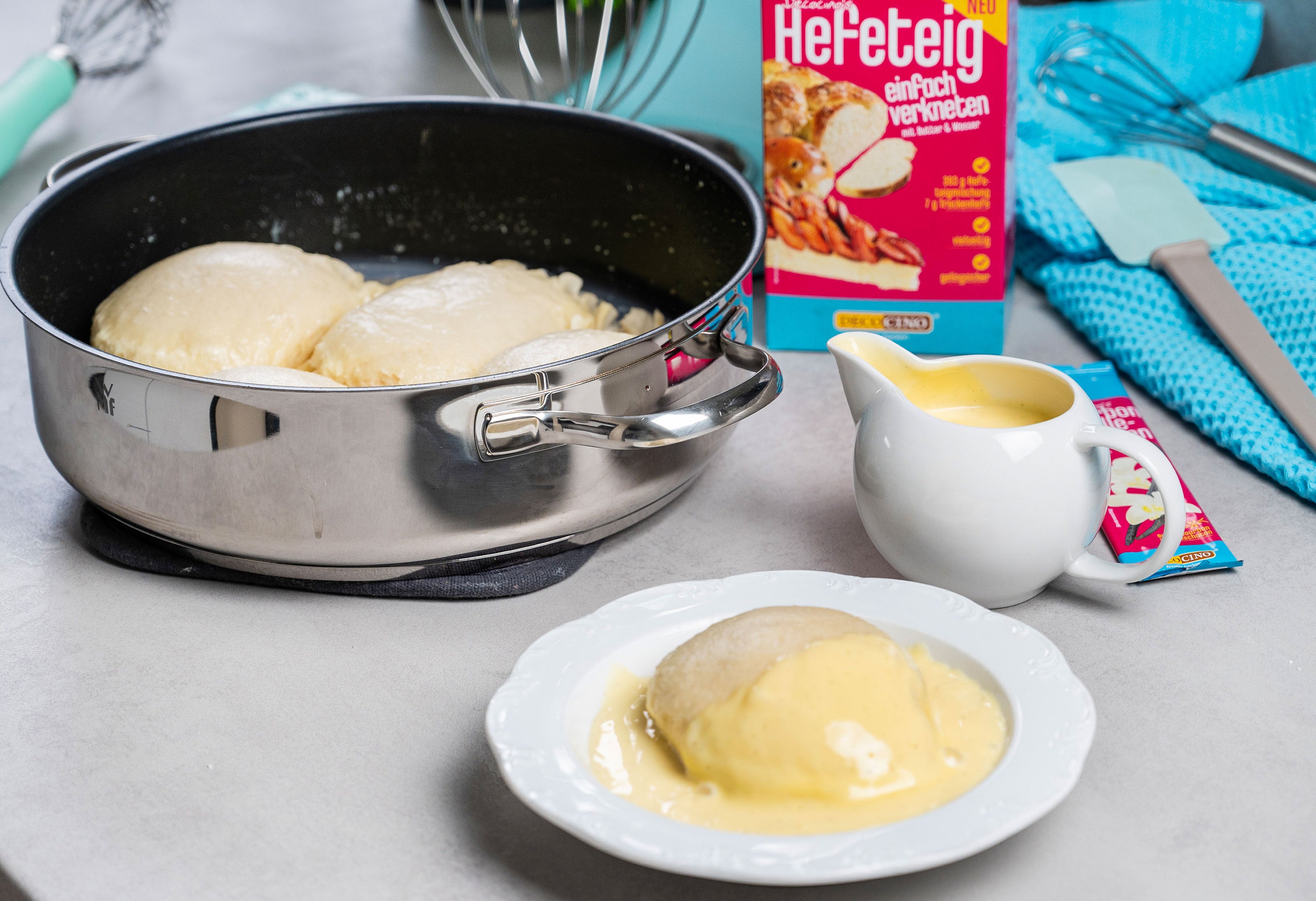 Dampfnudeln mit Vanillesoße