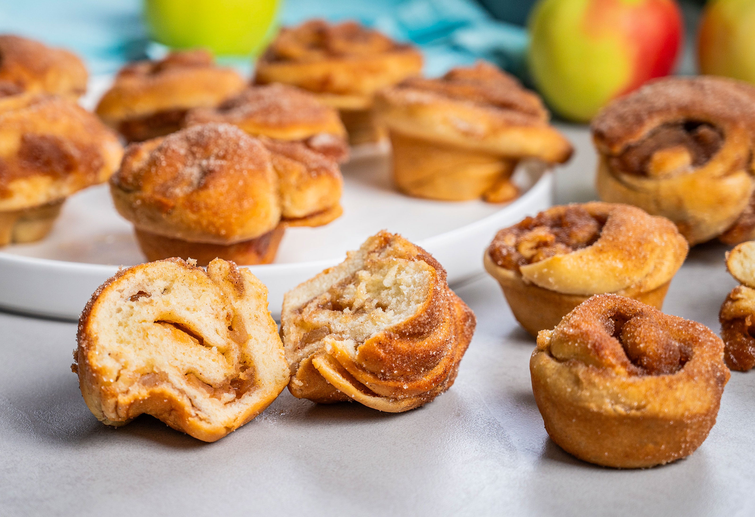 Apfel-Zimt-Cruffins