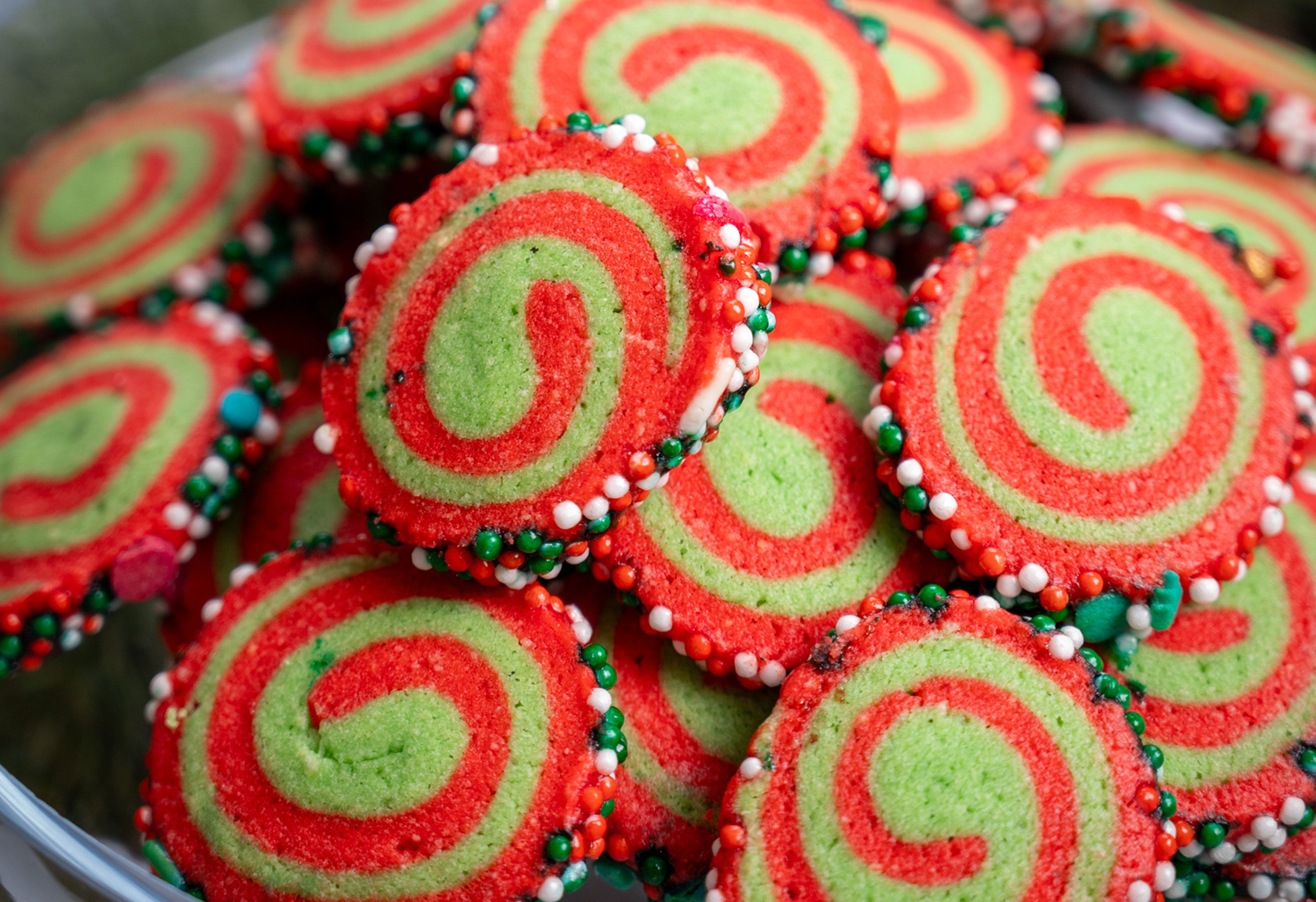 Weihnachtliche Swirl Cookies