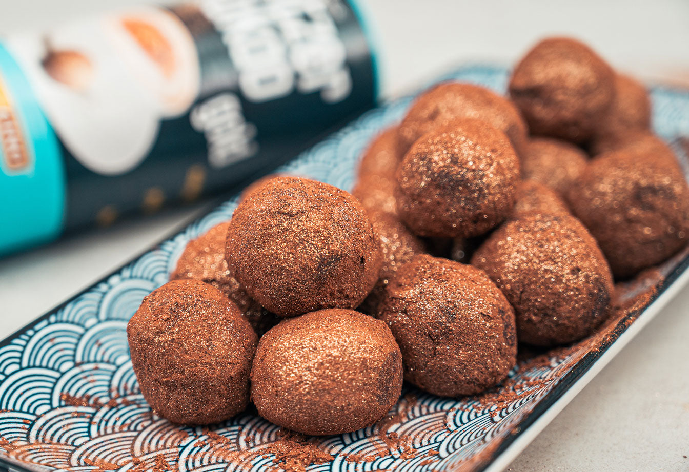 Glitzernde Tiramisu-Bällchen