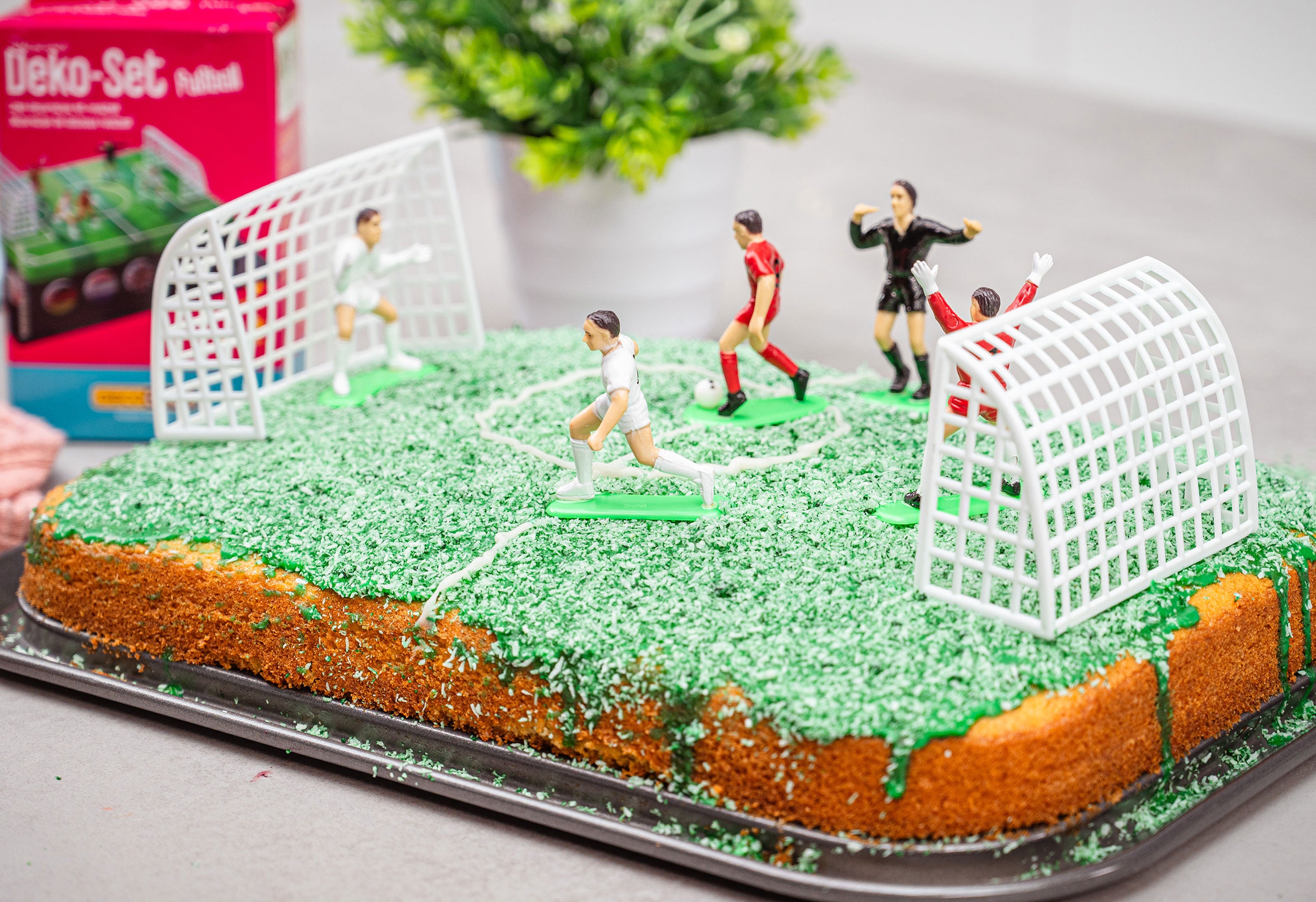 Fußball-Blechkuchen