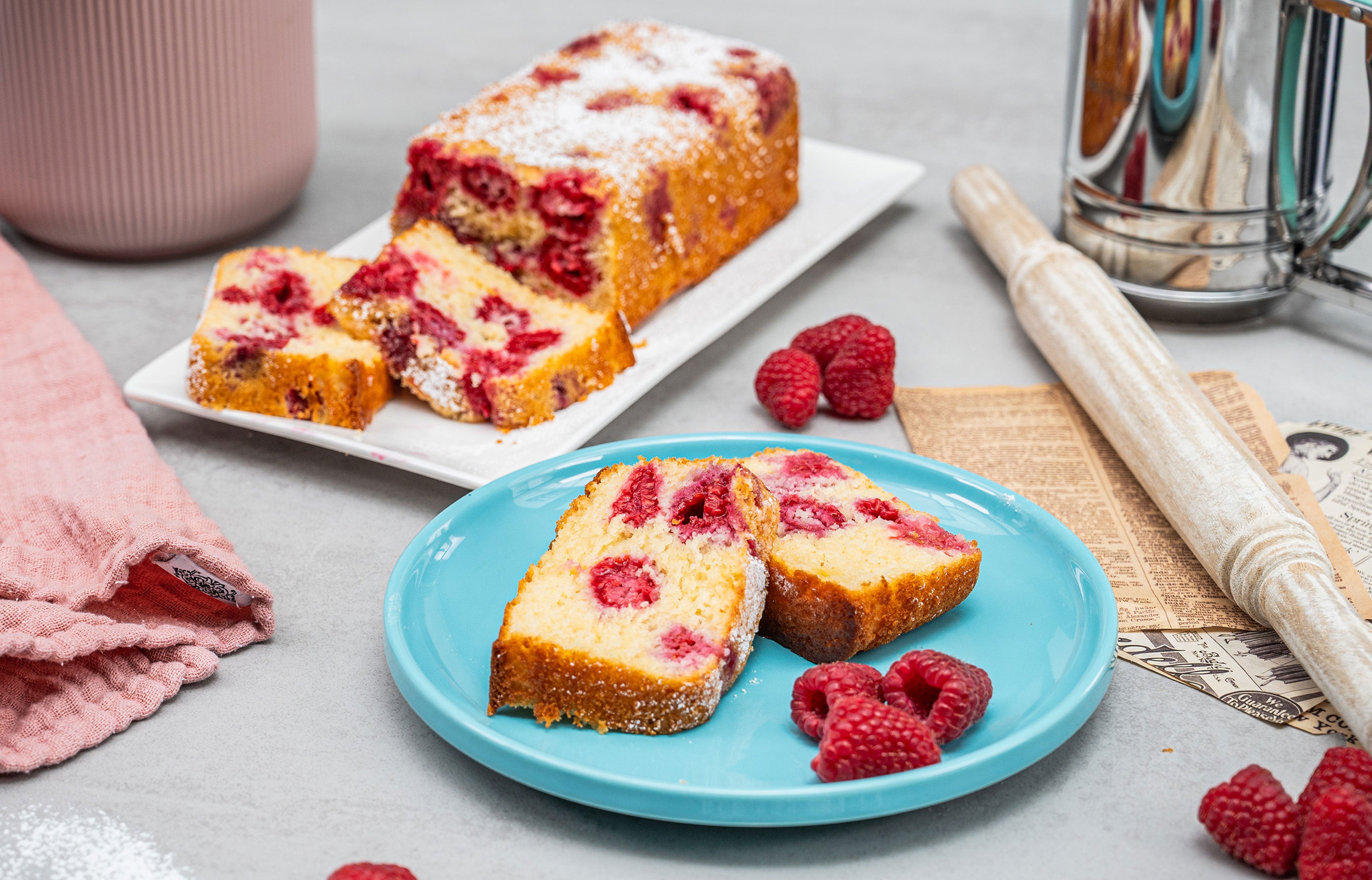 Himbeer‑Joghurt‑Zitronen‑Kuchen
