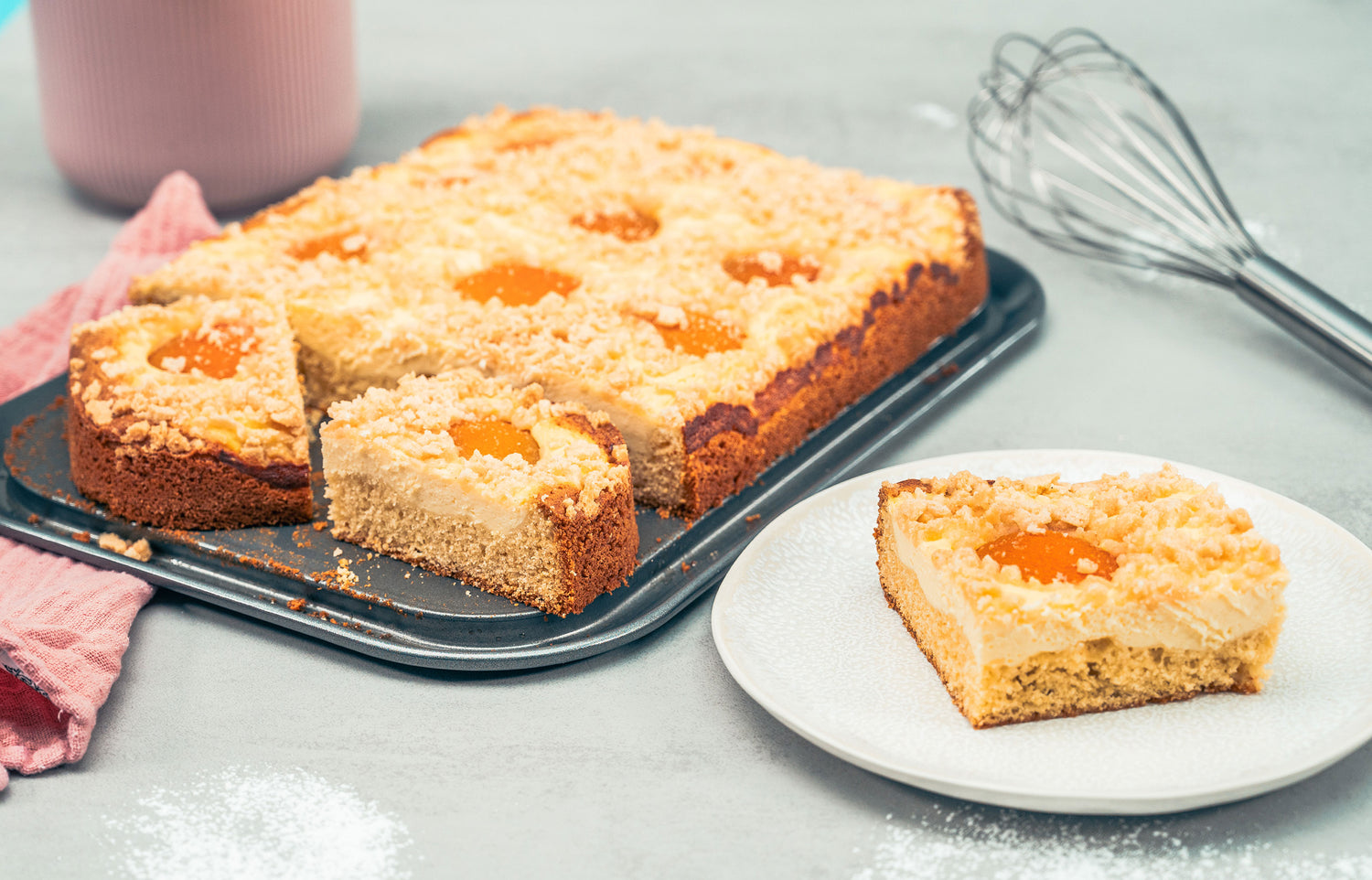 Saftiger Aprikosen‑Quark‑Kuchen