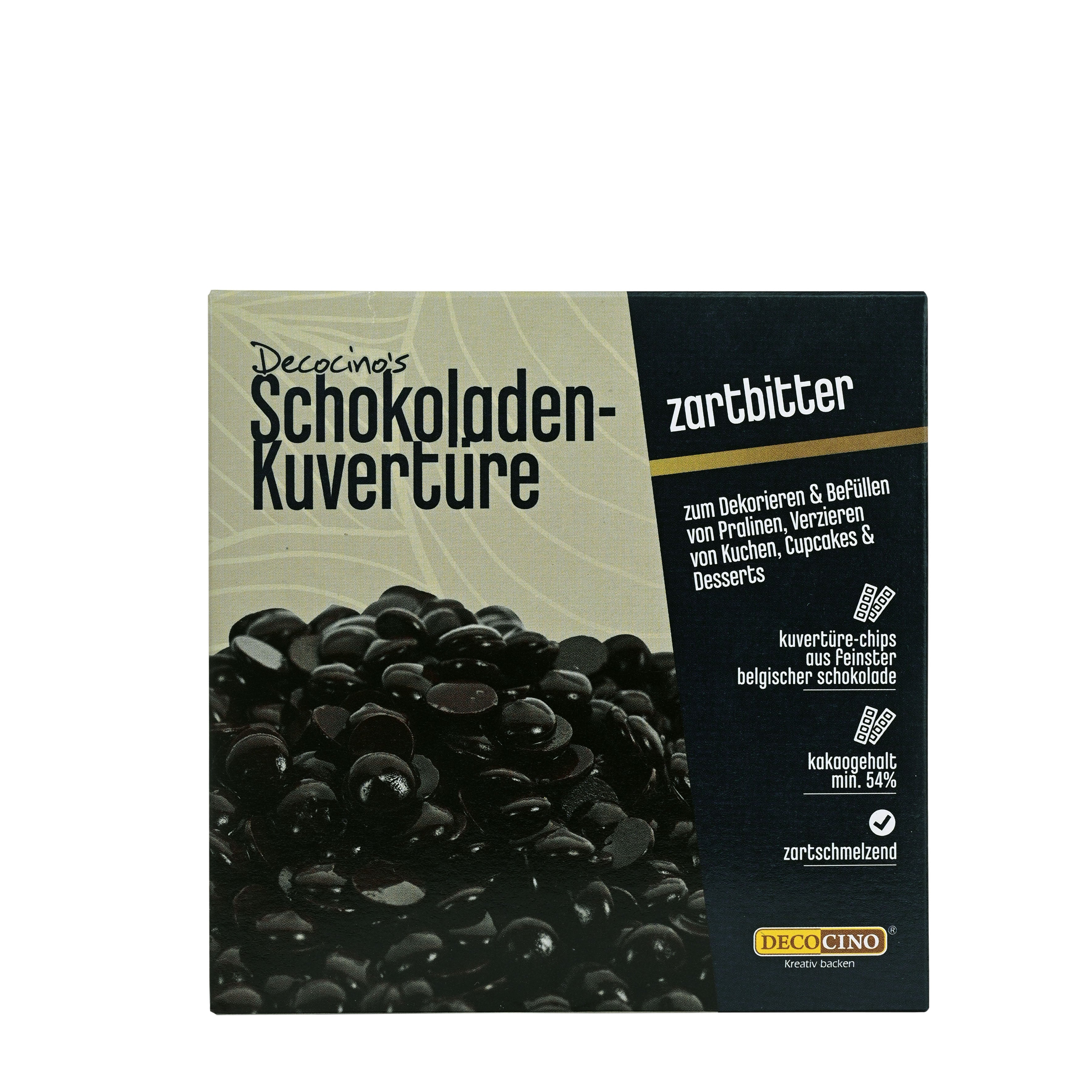 Schokoladen-Kuvertüre Zartbitter (200g)