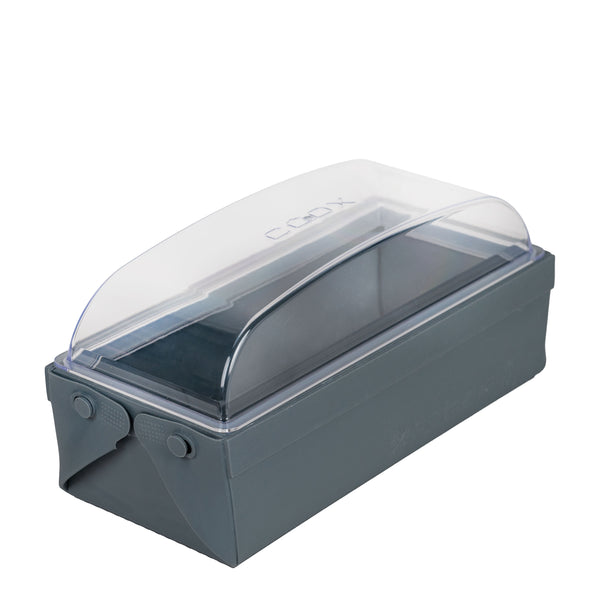 SET: Faltbare Kastenbackform 23x10x6cm + Deckel