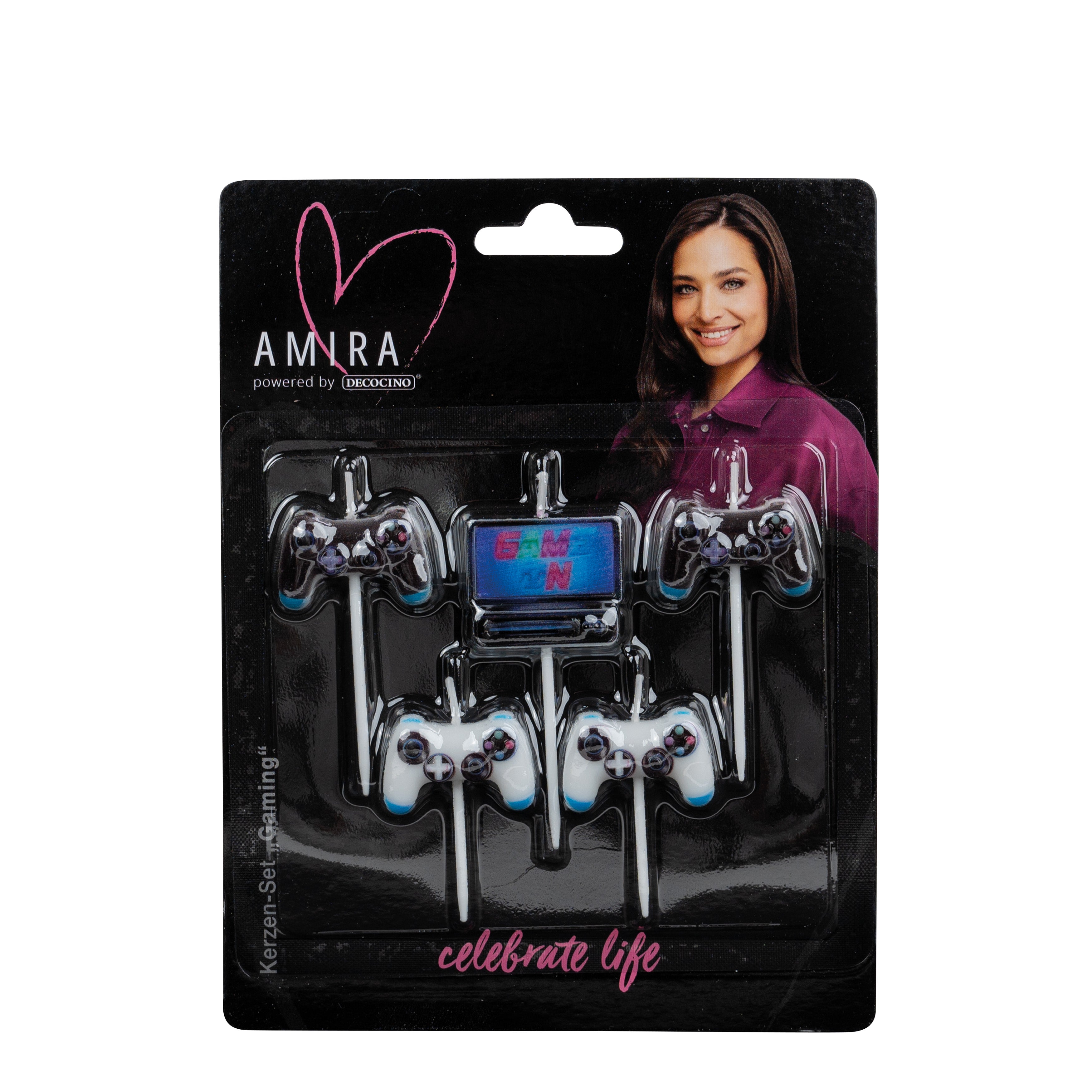 Candle Set Gaming 5-piece by Amira