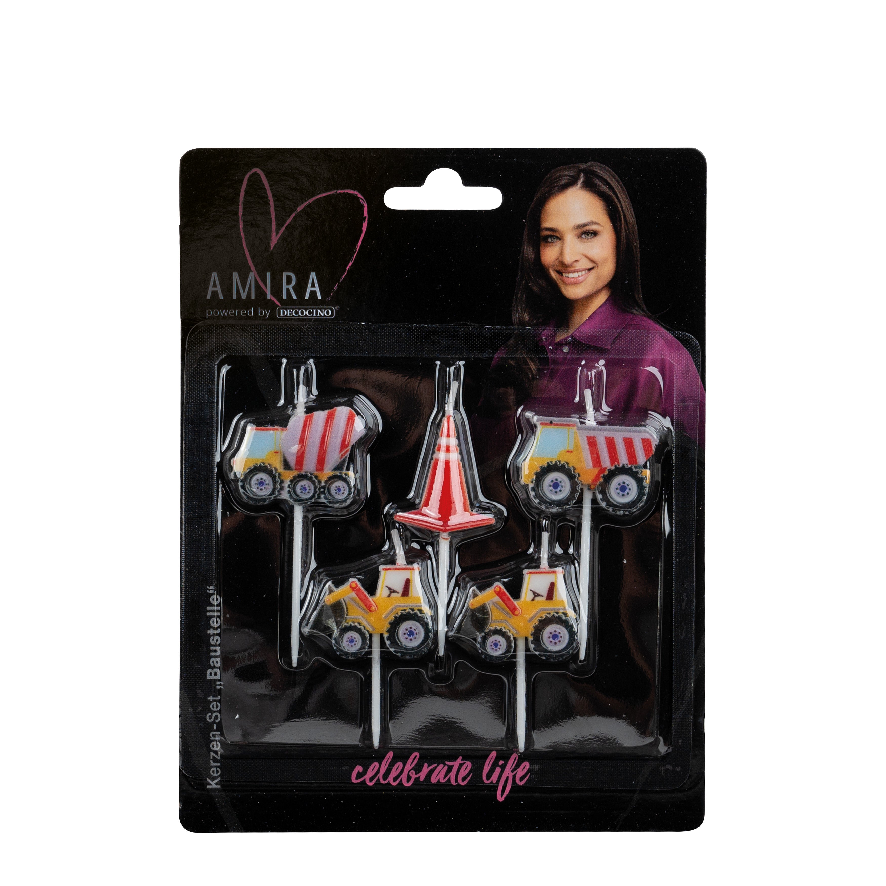 Candle Set Construction Site 5-piece by Amira