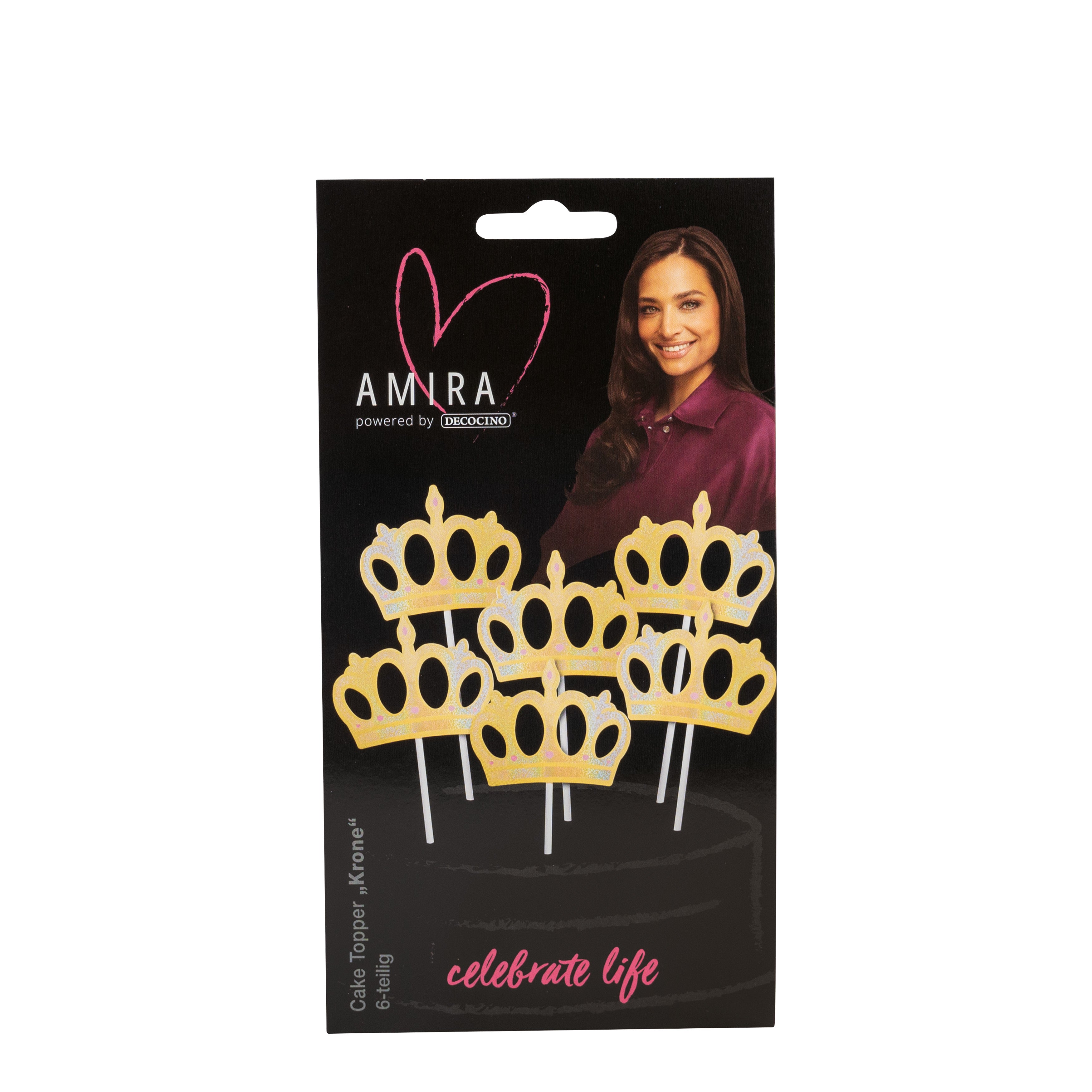 Cake Topper Crown 6 pcs. by Amira