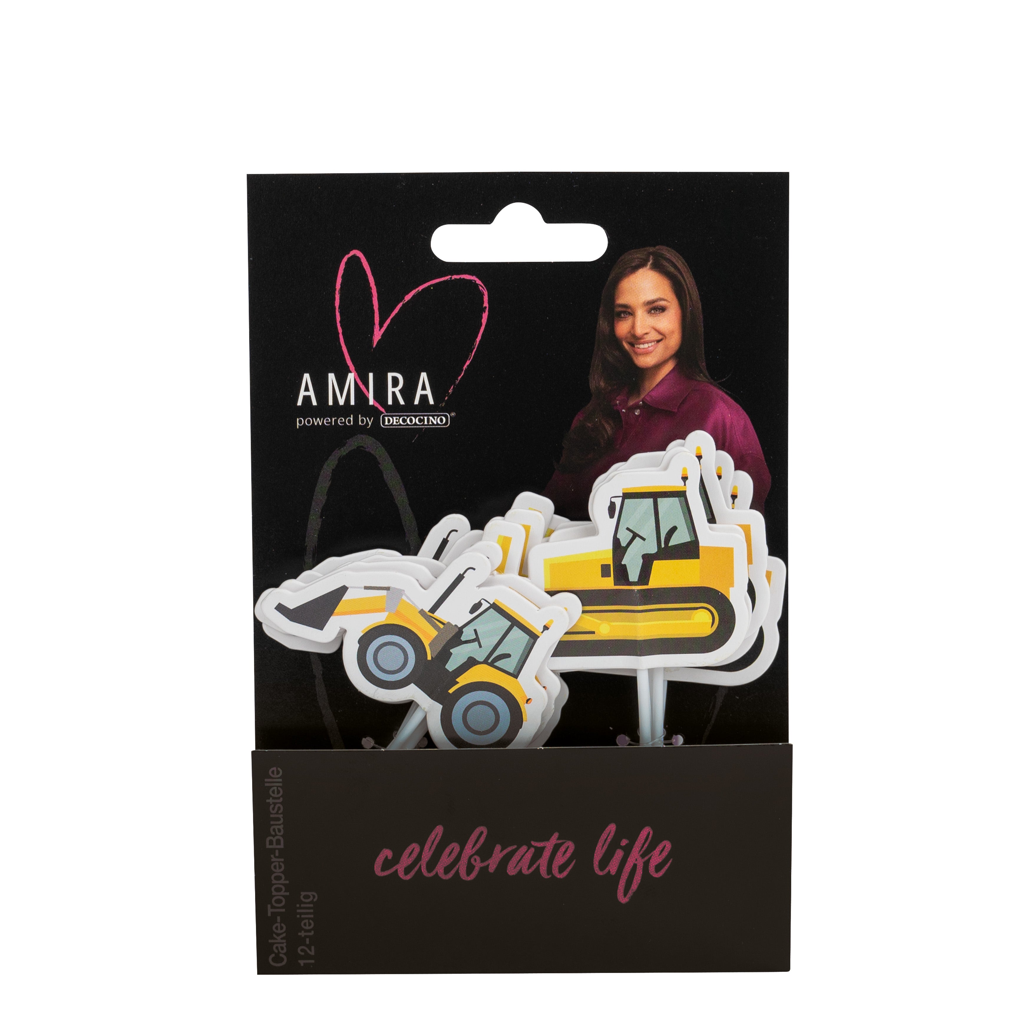 Cake Topper Construction Site 12-piece by Amira