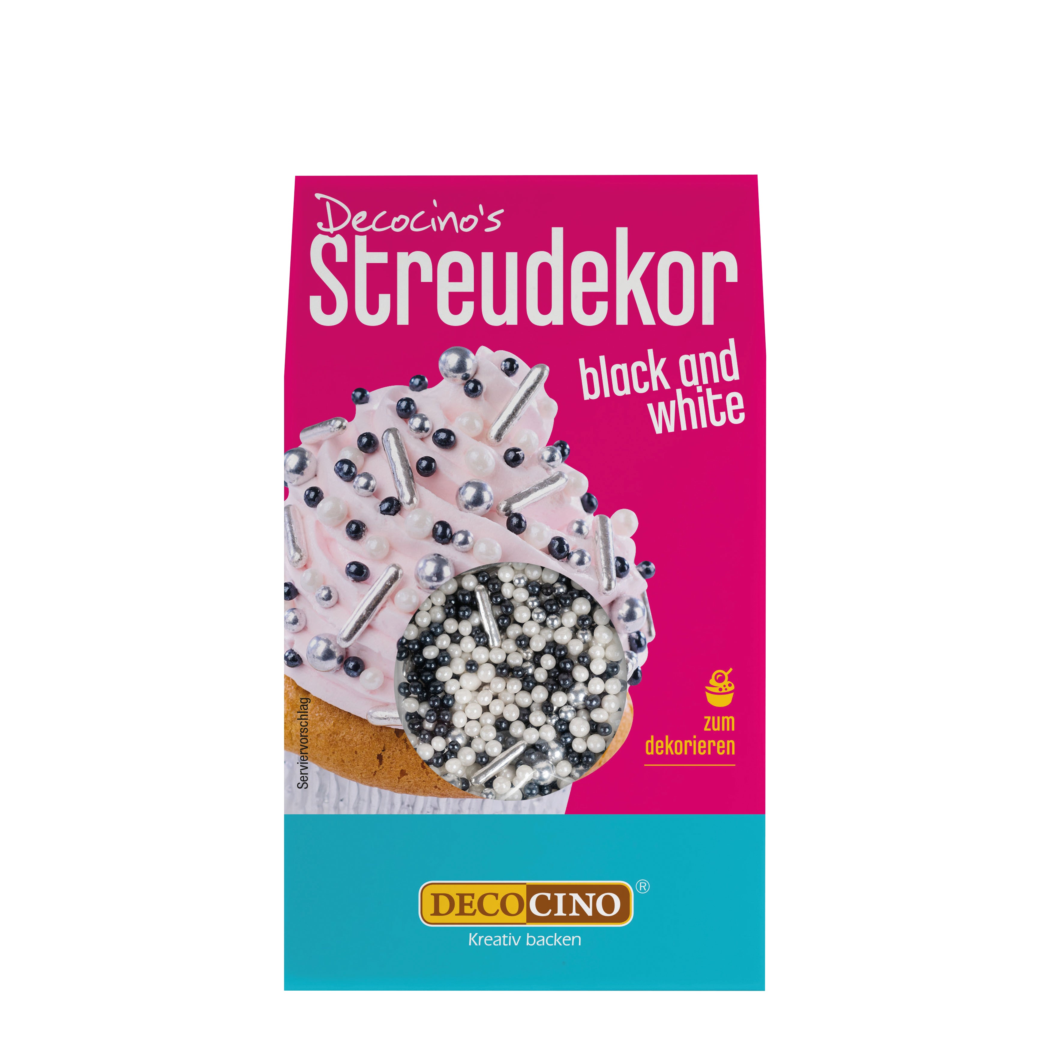 Scatter decoration black and white (40g)