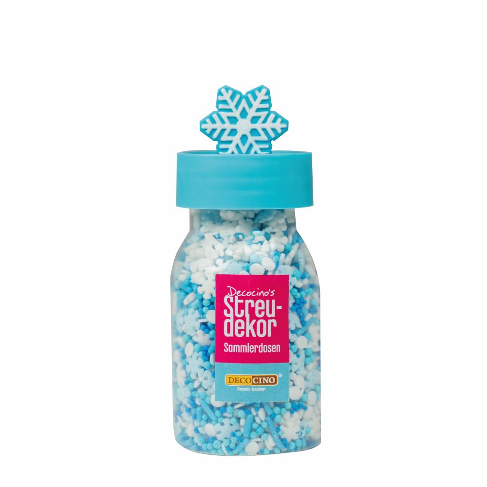 Streudekor Snowflake in der Sammlerdose (90g)