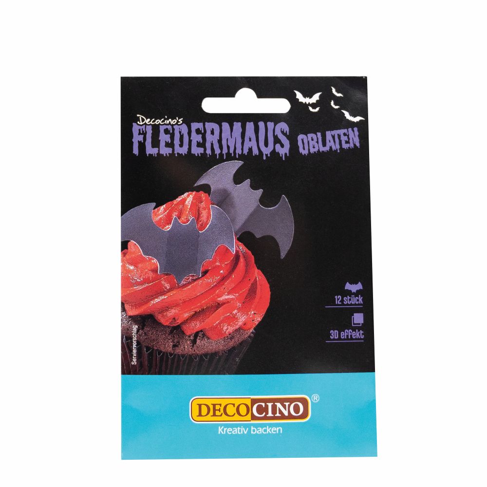 Halloween Oblaten Fledermäuse 12 Stück