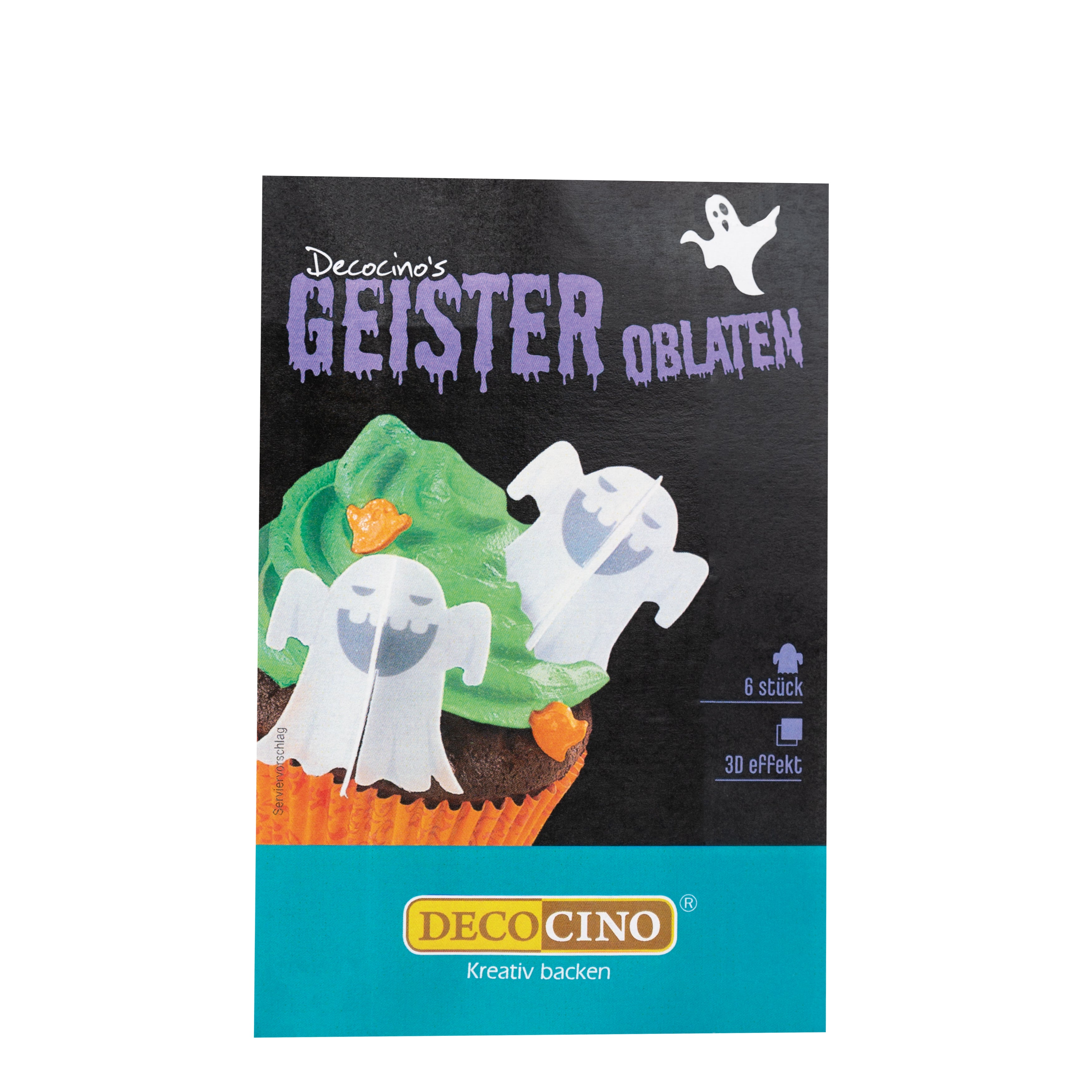 Halloween Oblaten Geister (6 Stück)
