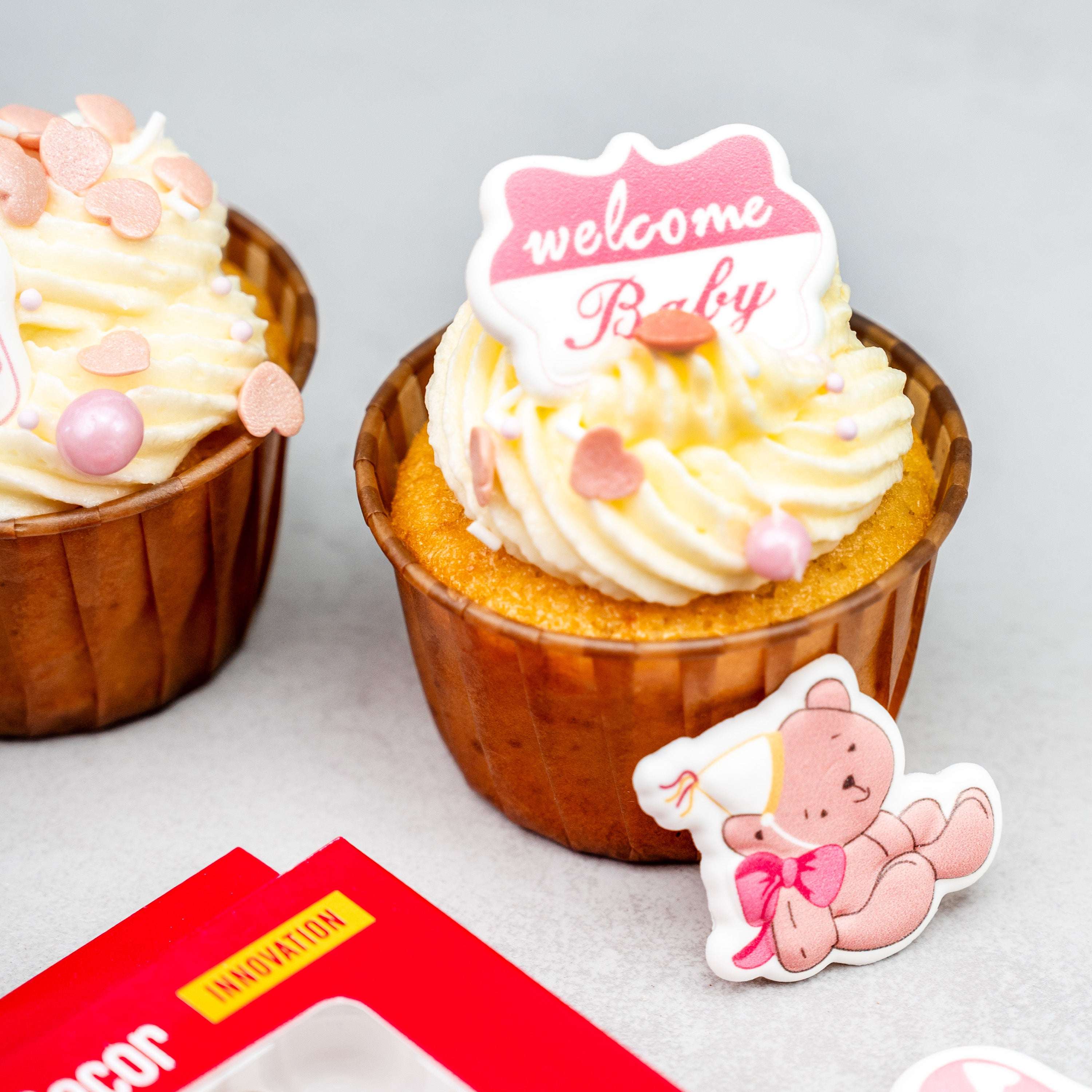 3D Cake Decor Baby rosa (8 Stück)