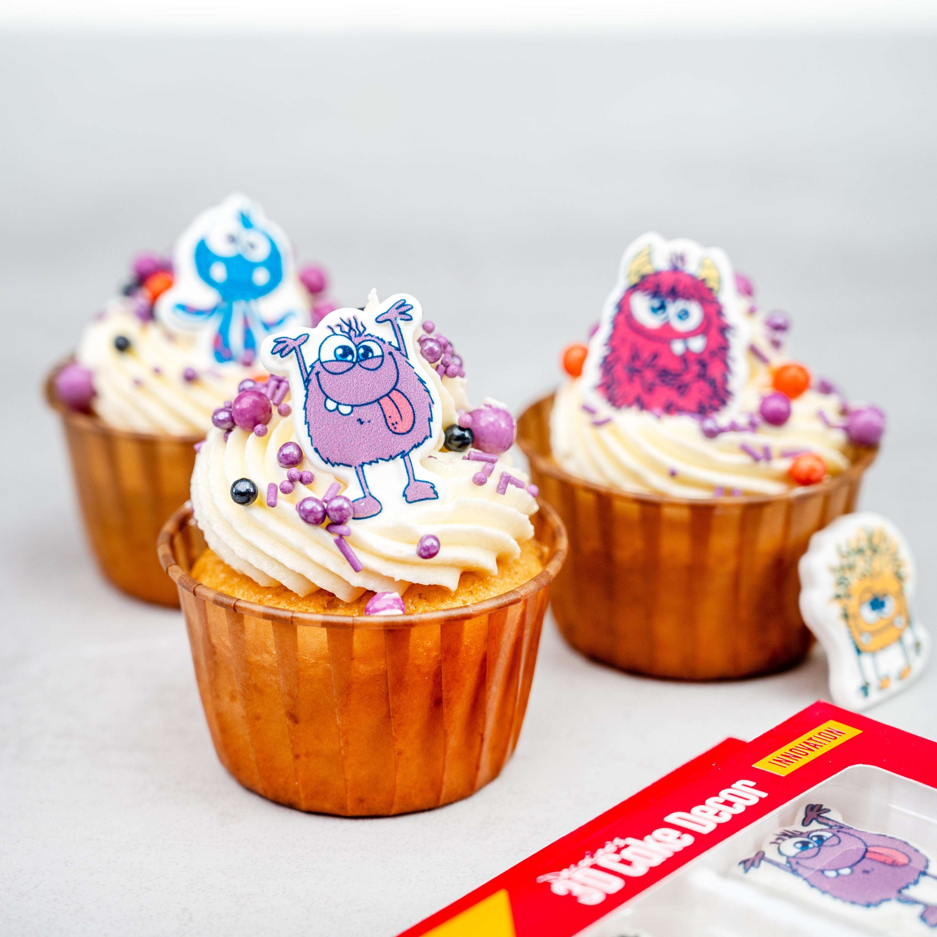3D Cake Decor Monster Art (8 Stück)