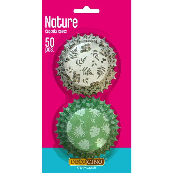 Muffinförmchen Natur Design grün