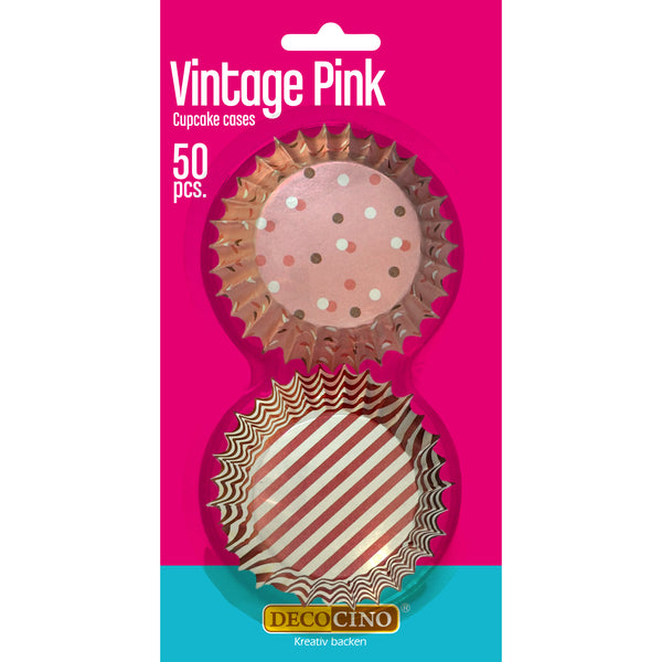 Muffinförmchen Vintage Pink (50 Stück)