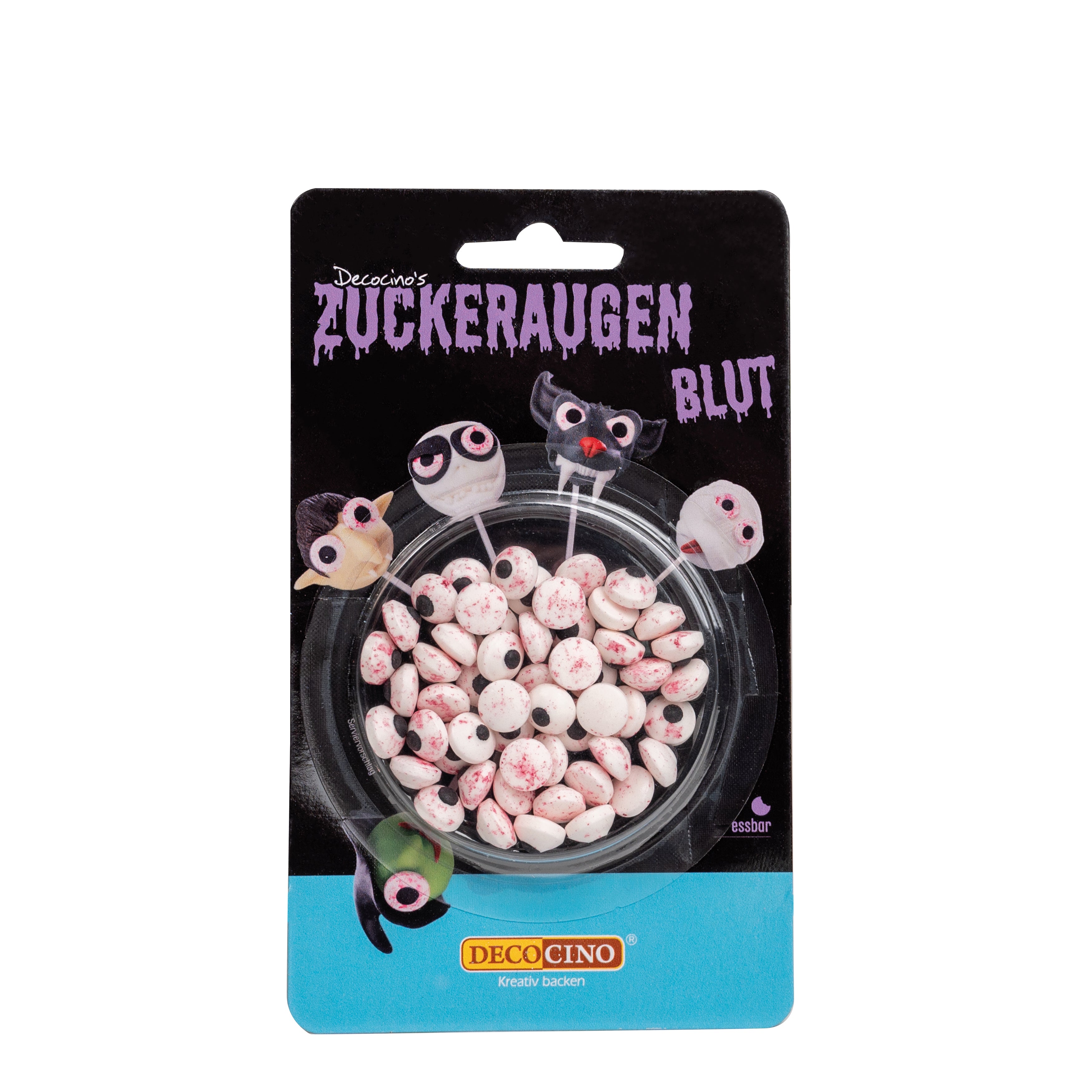 Zuckeraugen mit Blut (25g)