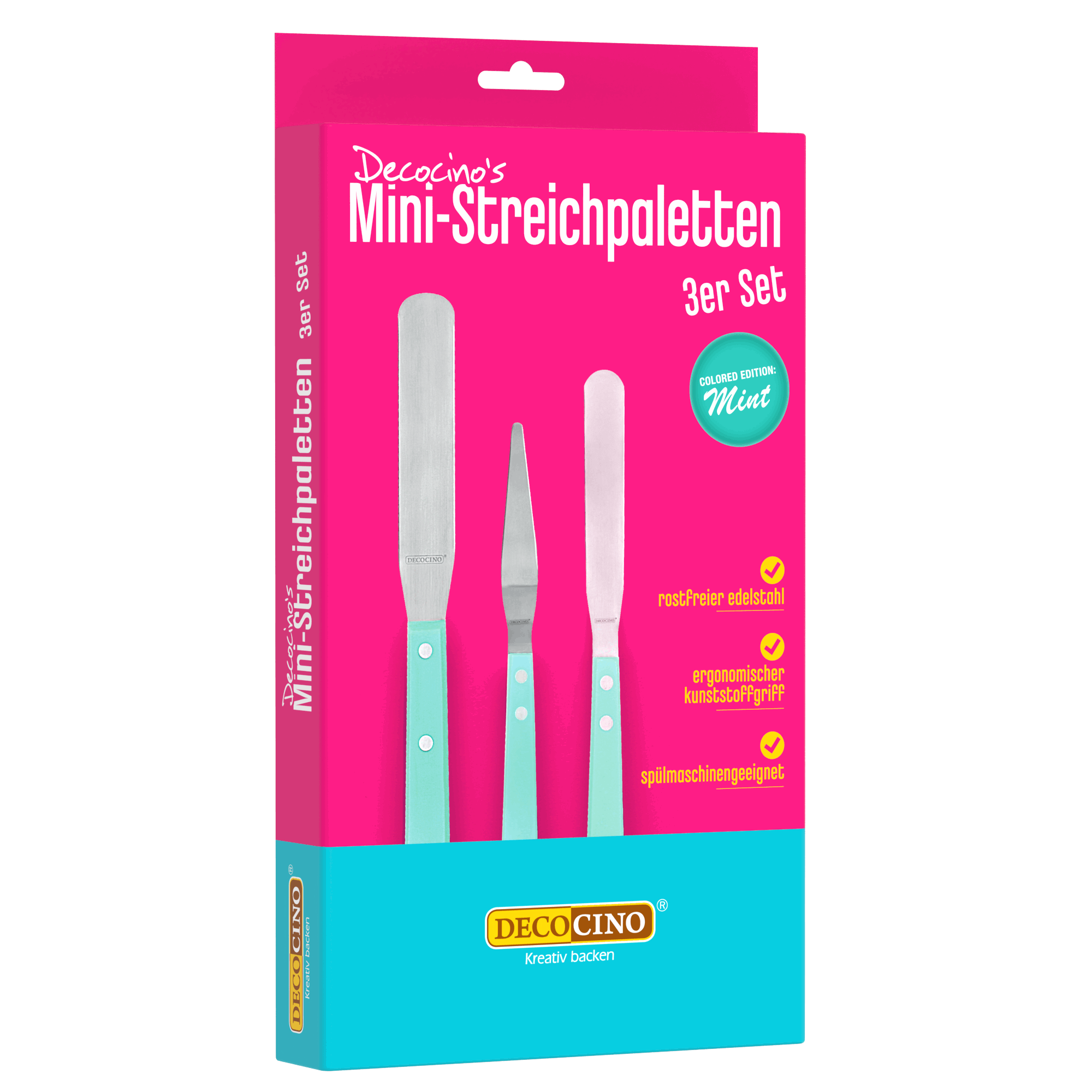 Minipalette 3er Set, mintgrün