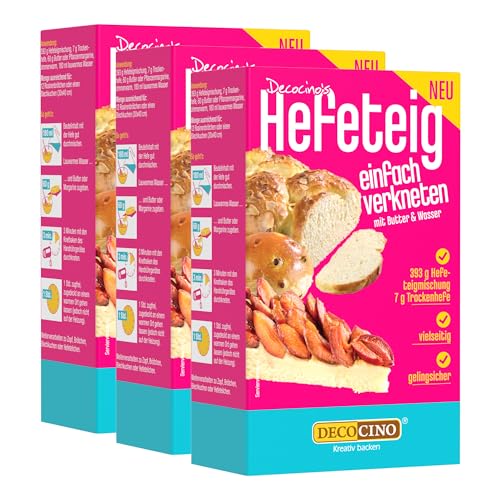 3er Set Hefeteig Backmischung (393g + 7g) ♻️ Zu gut für die Tonne! MHD 28.11.2026