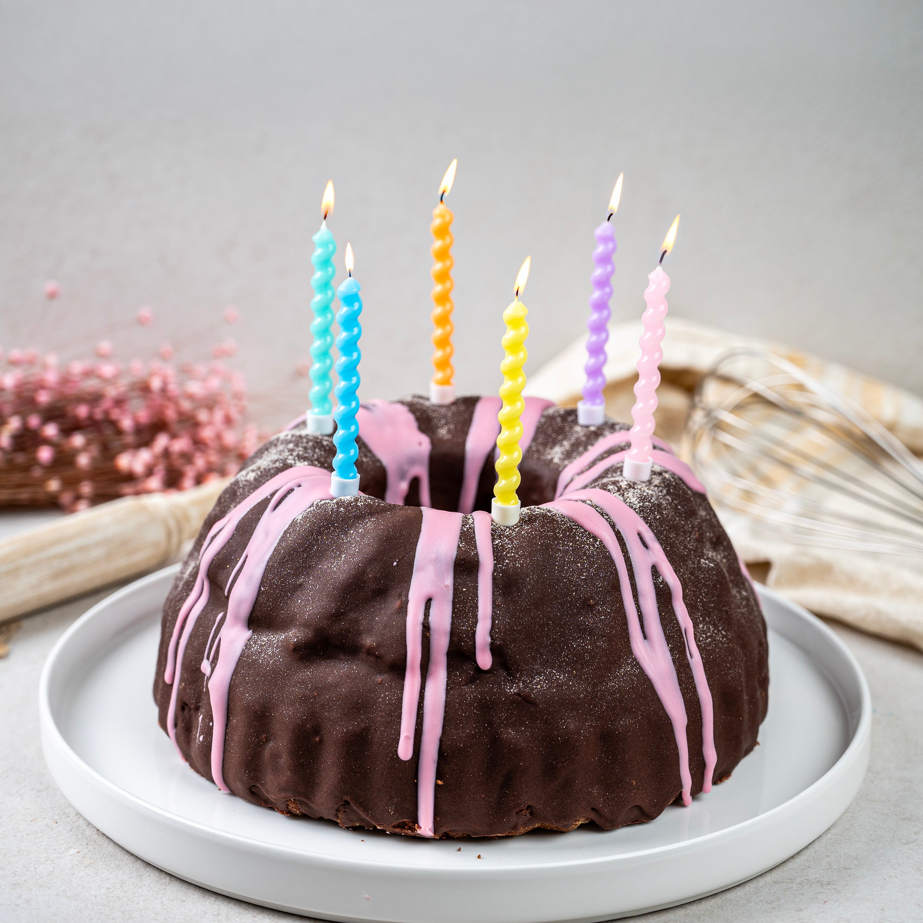 Kerzen-Set Pastell (6 Stck.)