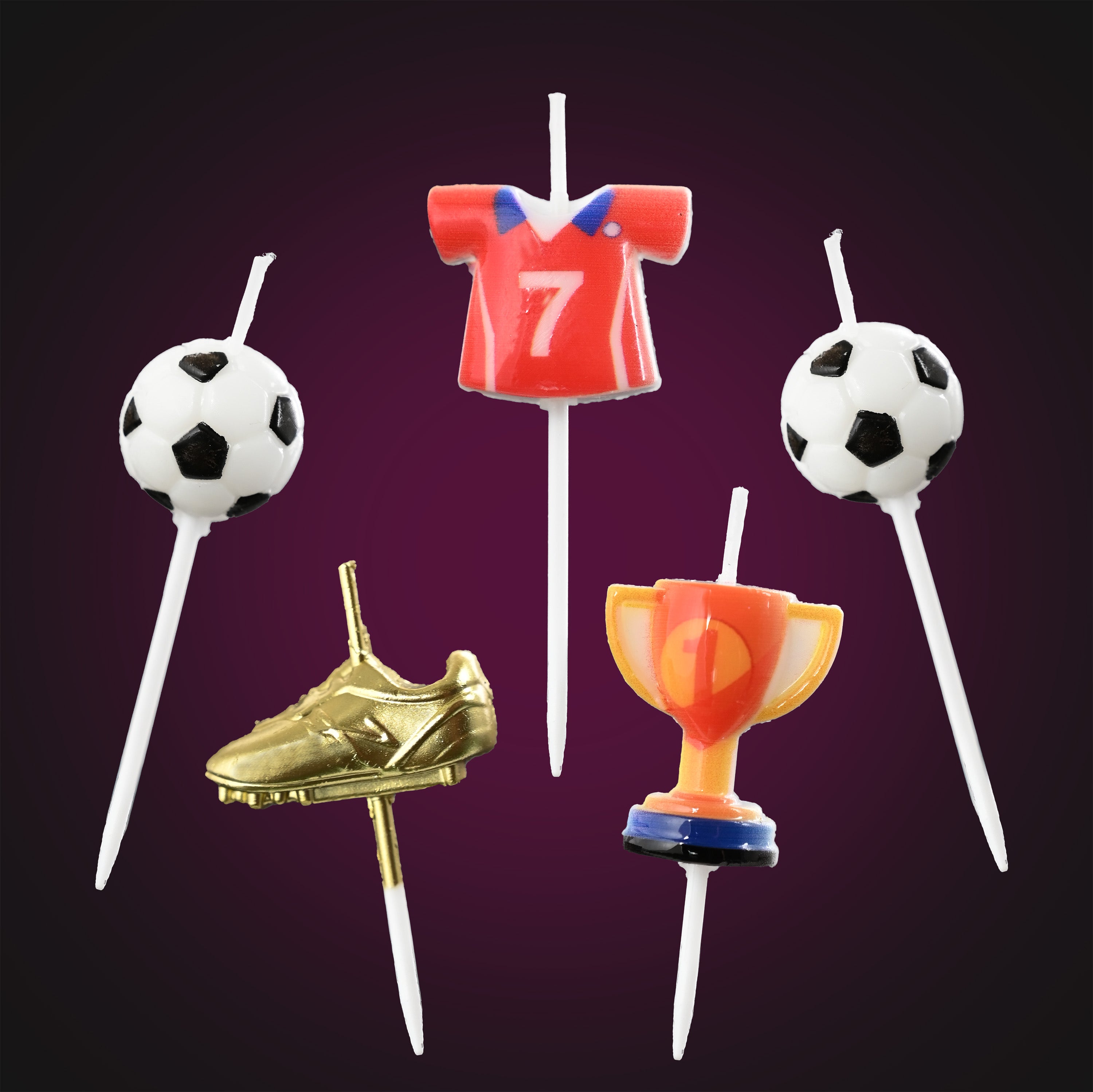 Candle Set Football 5-piece by Amira