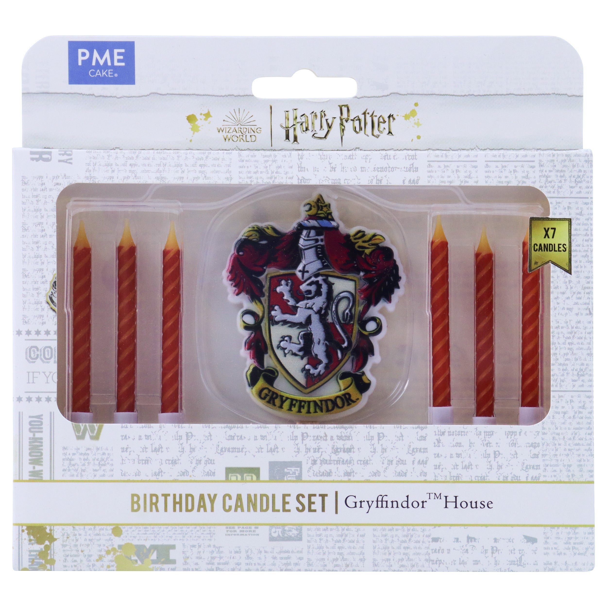 Cake candle set Gryffindor House