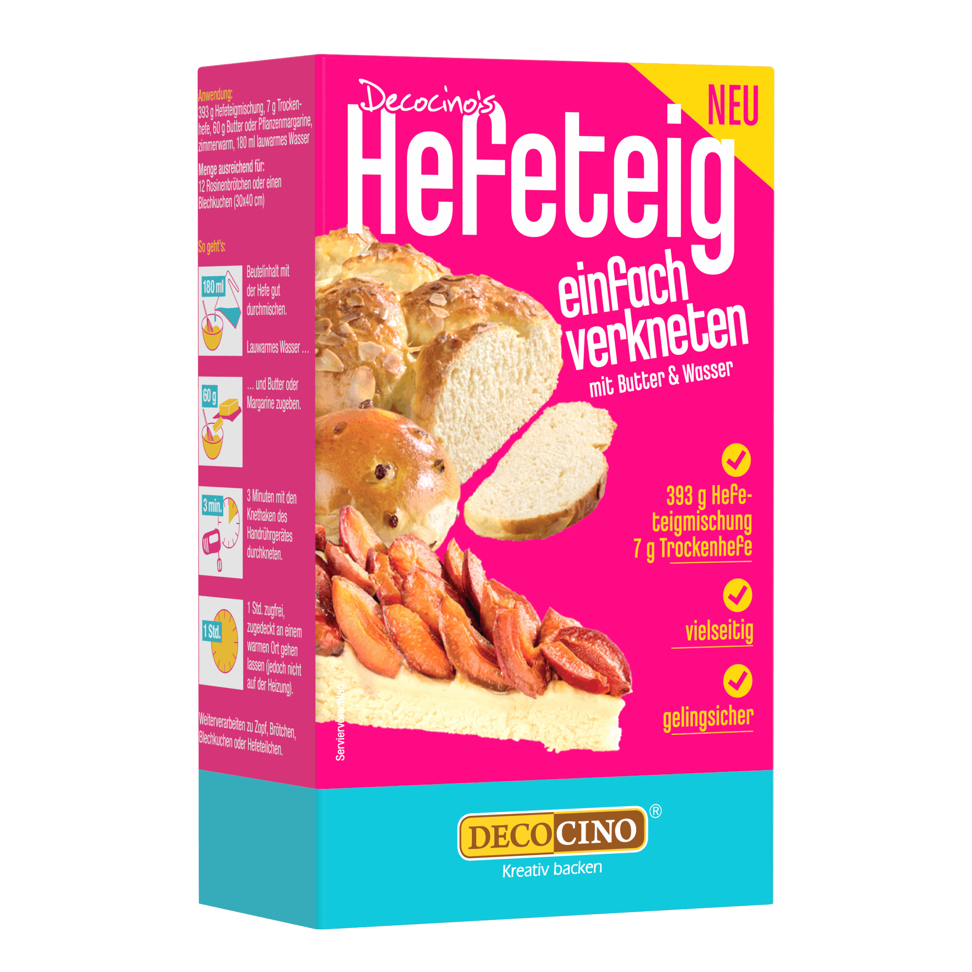 Hefeteig Backmischung (393g + 7g)