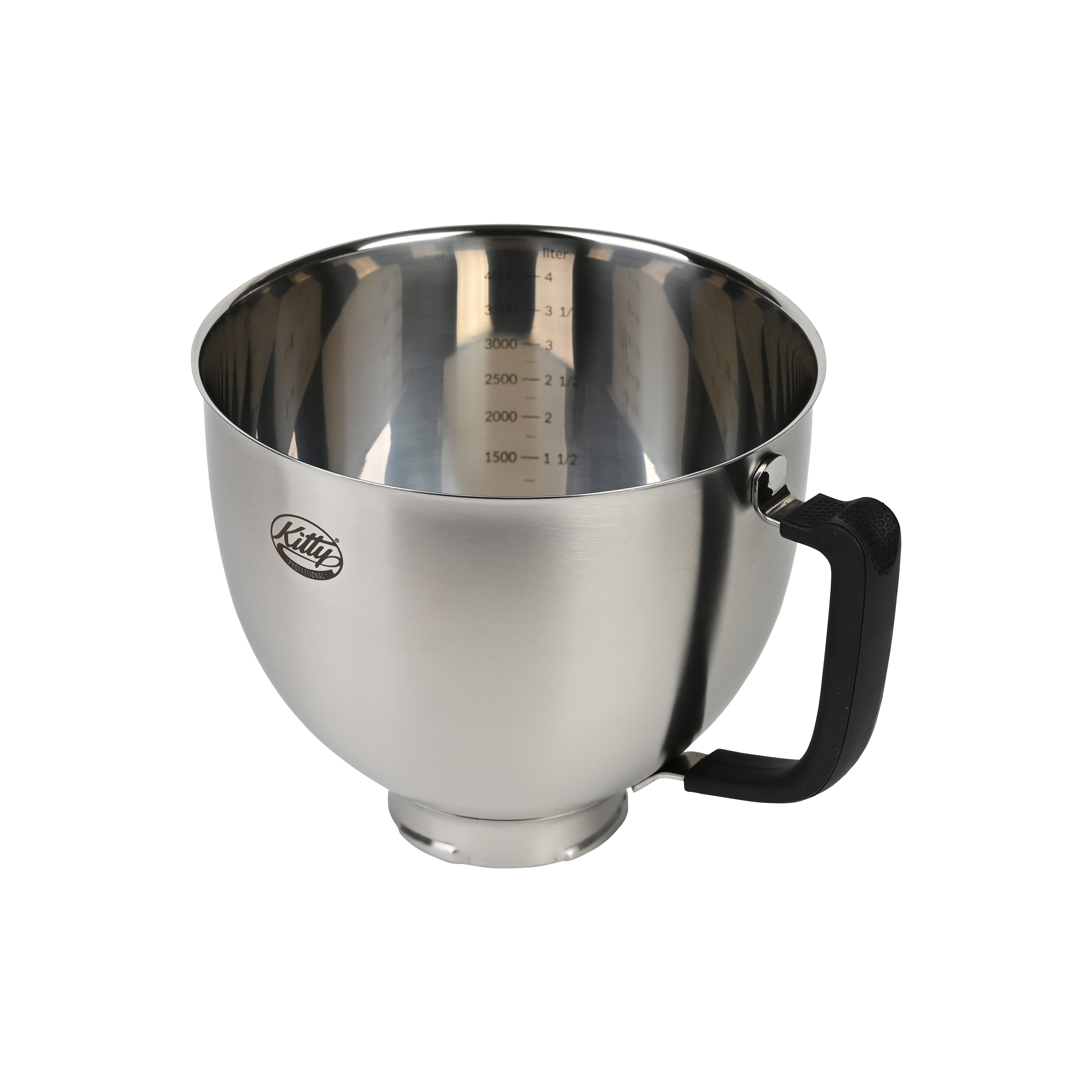 Profi Rührschüssel Brushed Steel kompatibel mit Kitchenaid 4,8l