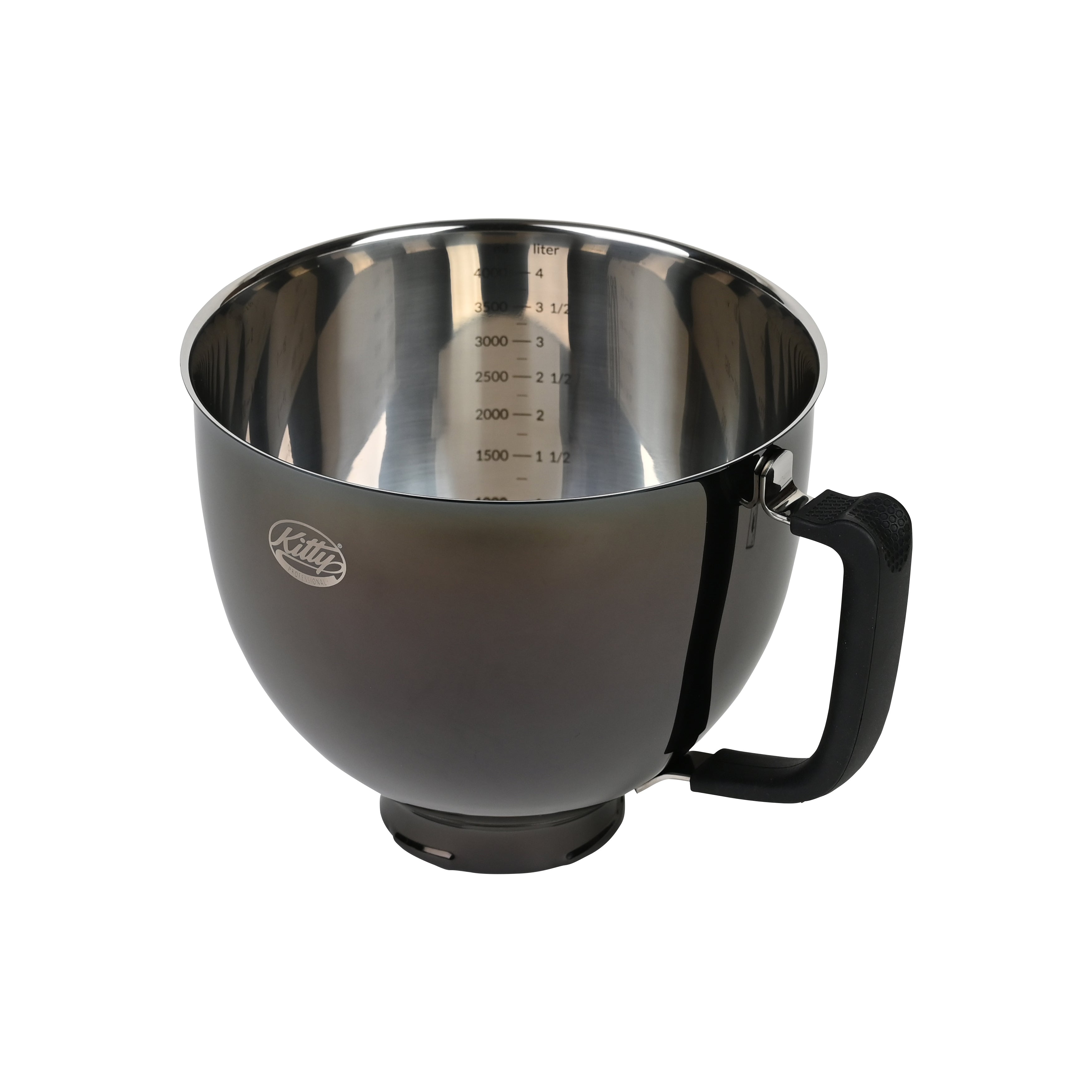 Profi Rührschüssel Titan Black kompatibel mit Kitchenaid 4,8l
