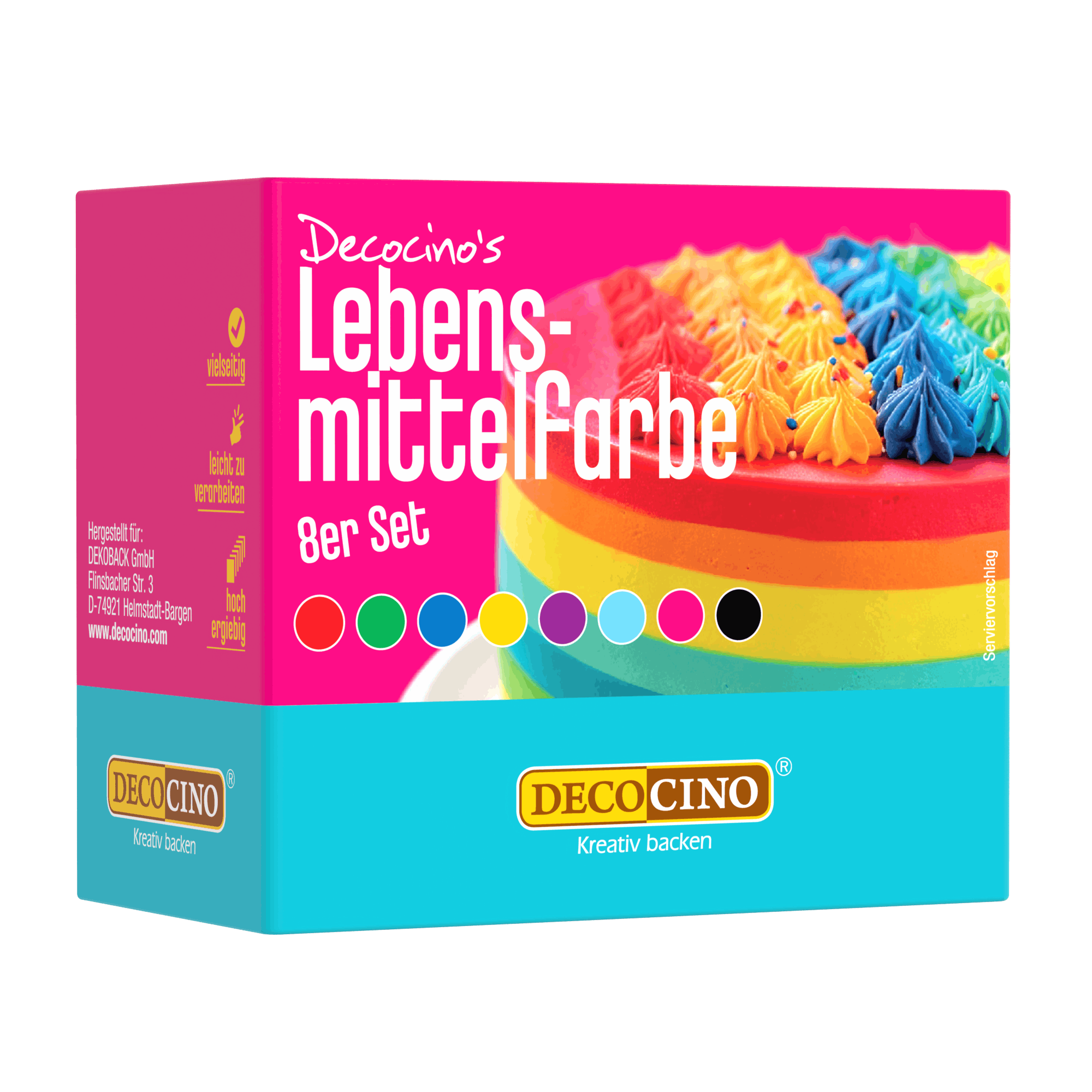 [KI] Lebensmittelfarbe 8er Set