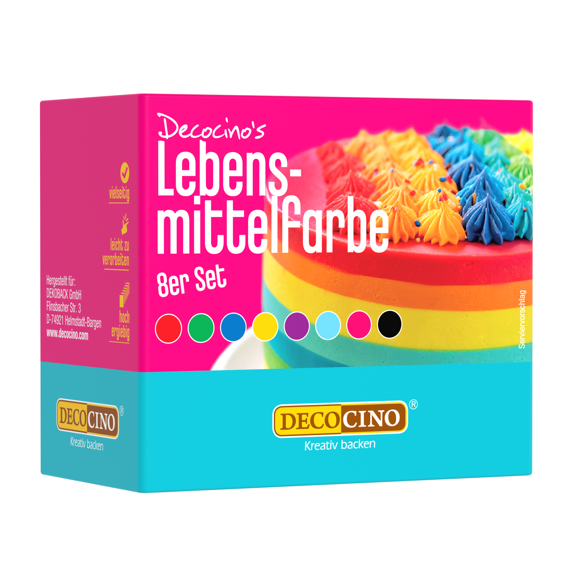 [KI] Lebensmittelfarbe 8er Set