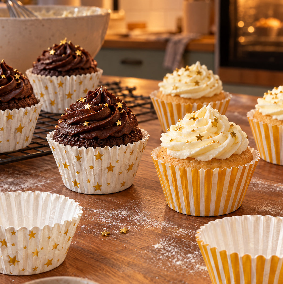 [KI]  Muffin mit Förmchen Day and Night