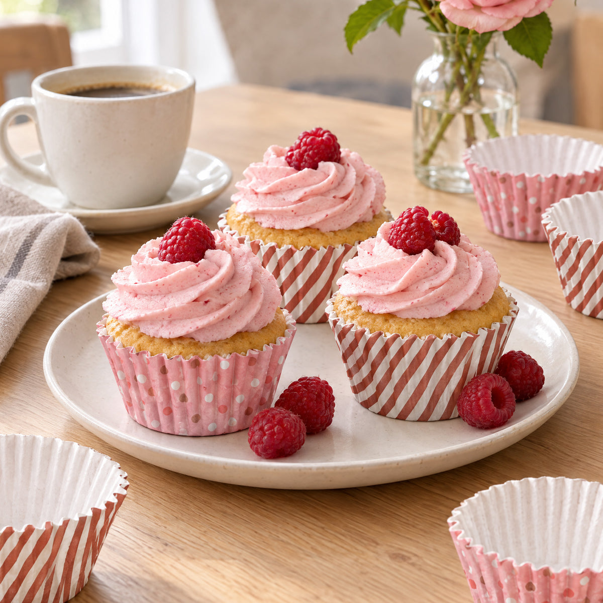 [KI]  Muffin mit Förmchen Vintage