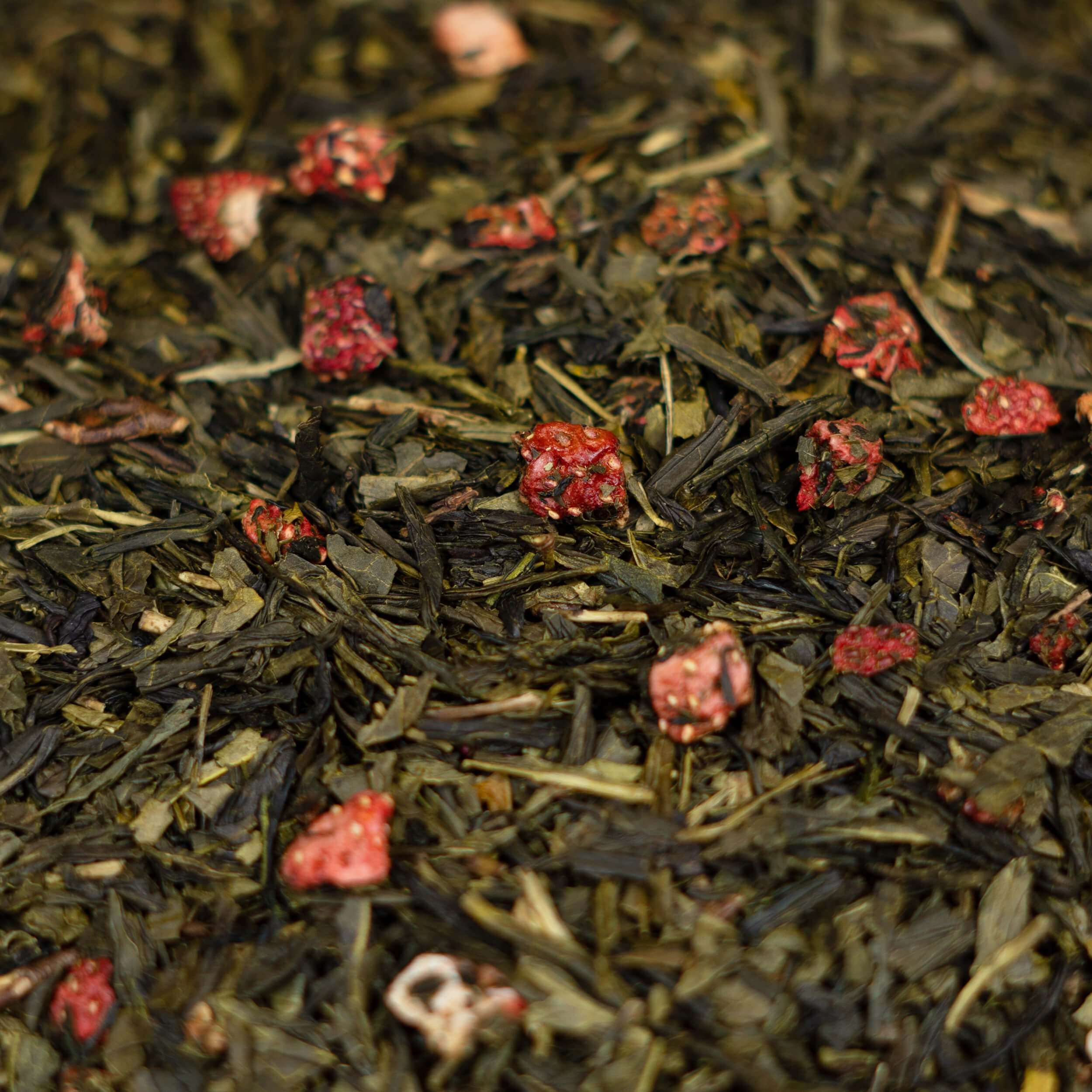 BIO Grüner Tee (Gyokuro) mit Erdbeeren