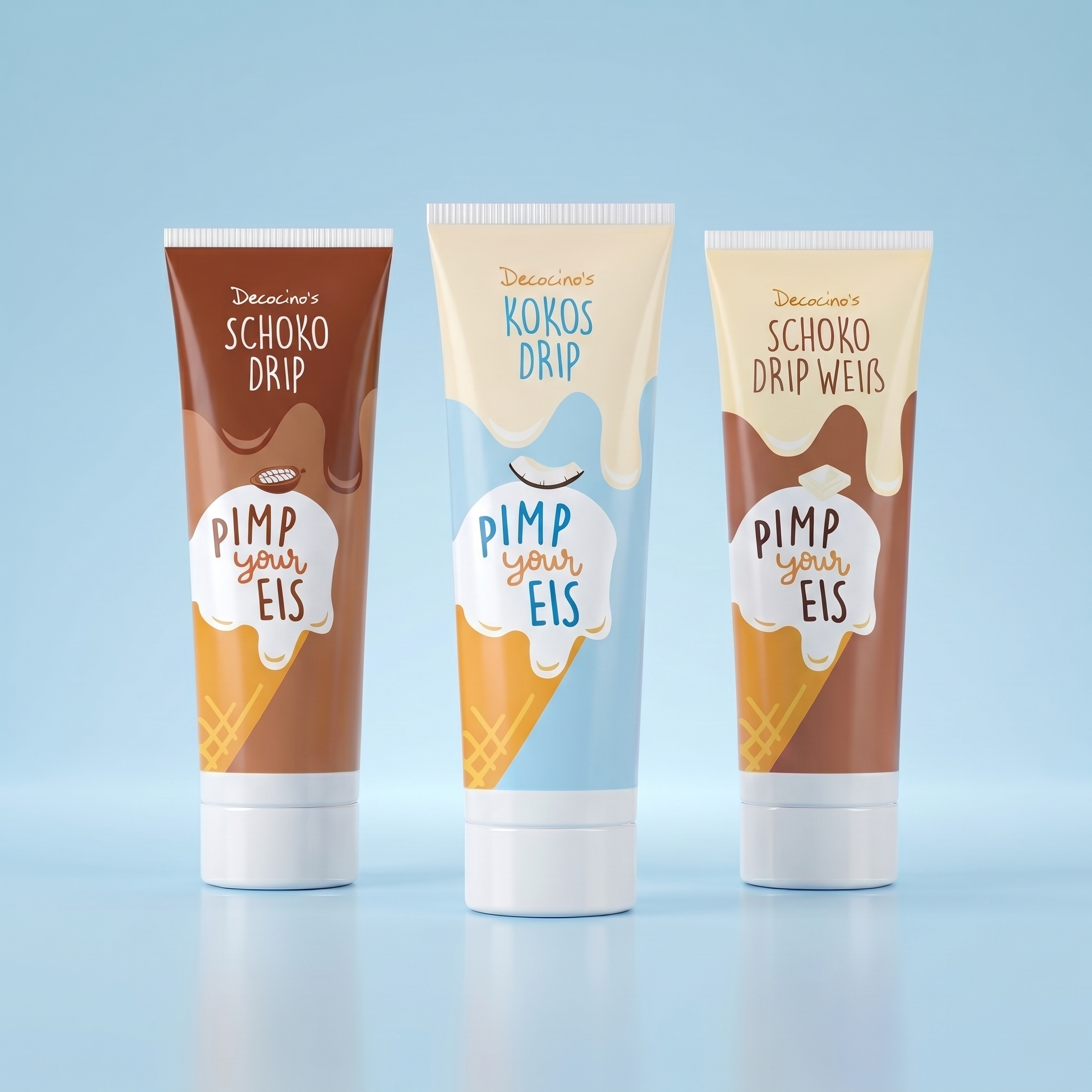 [KI] Drip Trio – Schoko, Weiß & Kokos